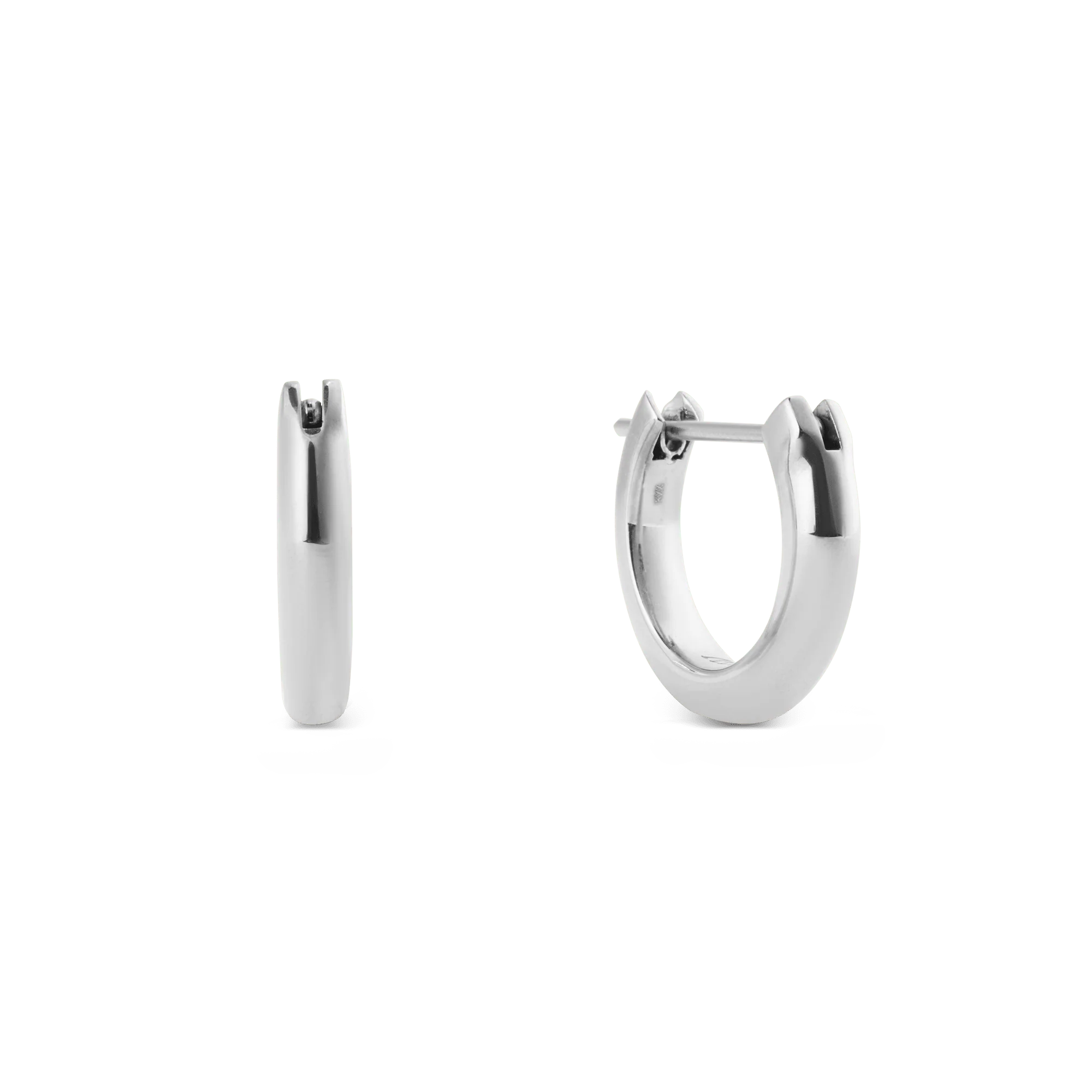 Arch Earrings Silver 9mm