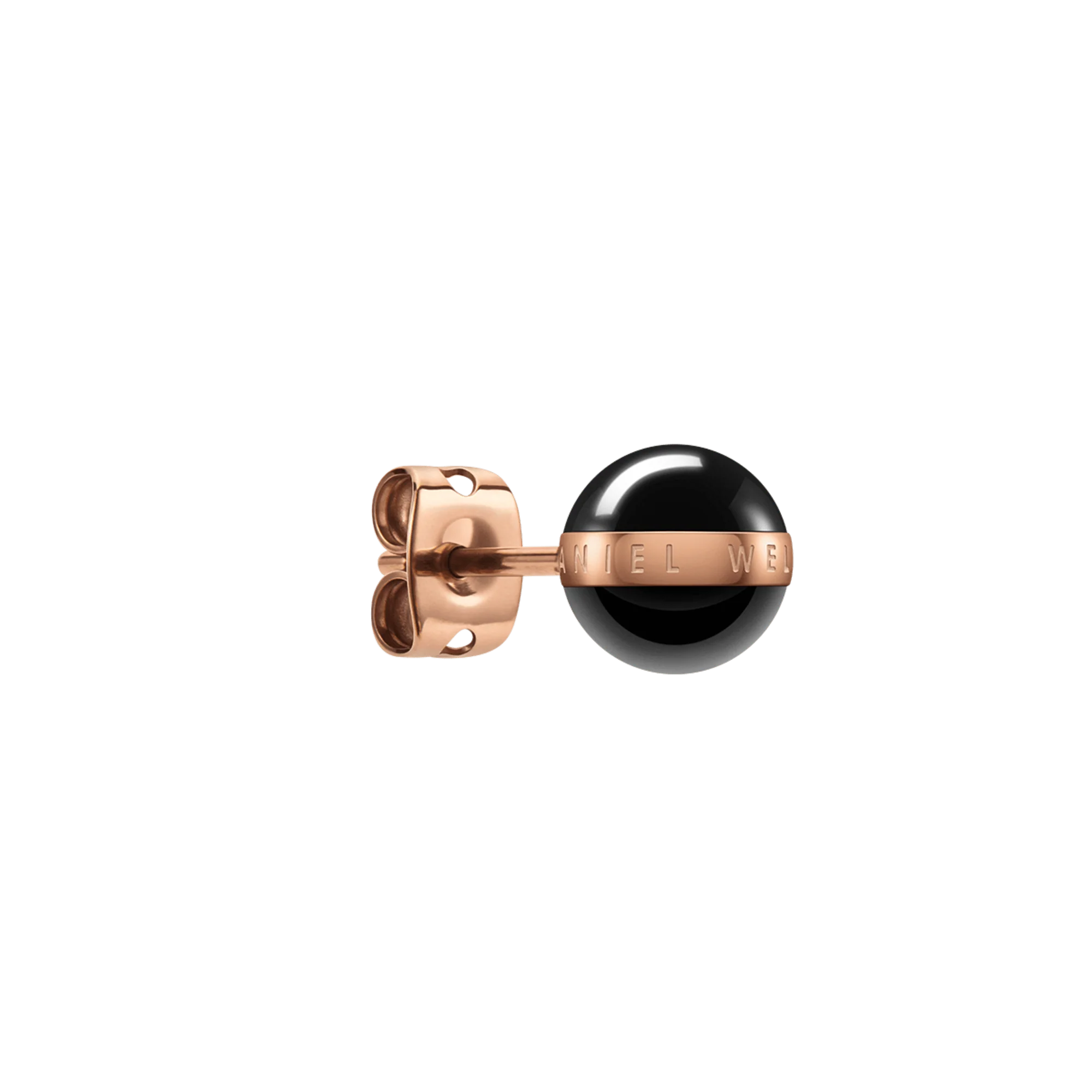 Aspiration Earrings Rose Gold Black - Image 4