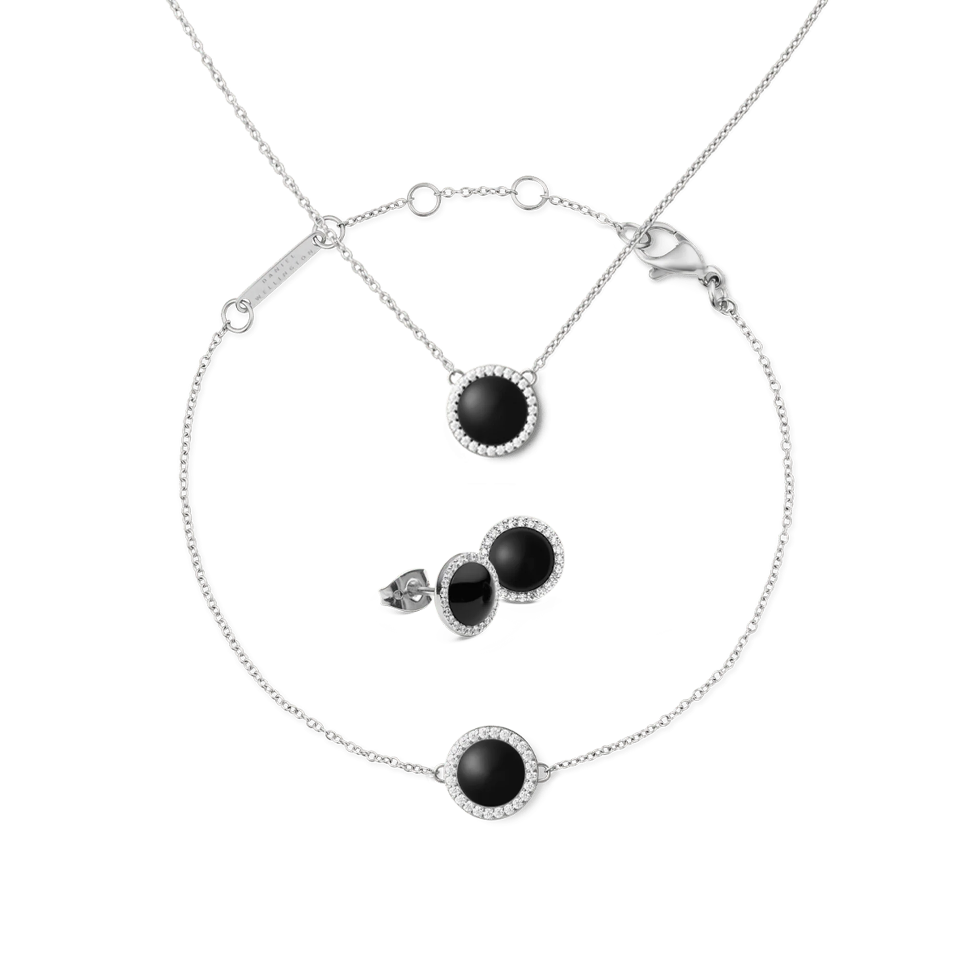 Audrey Black Agathe Silver Set