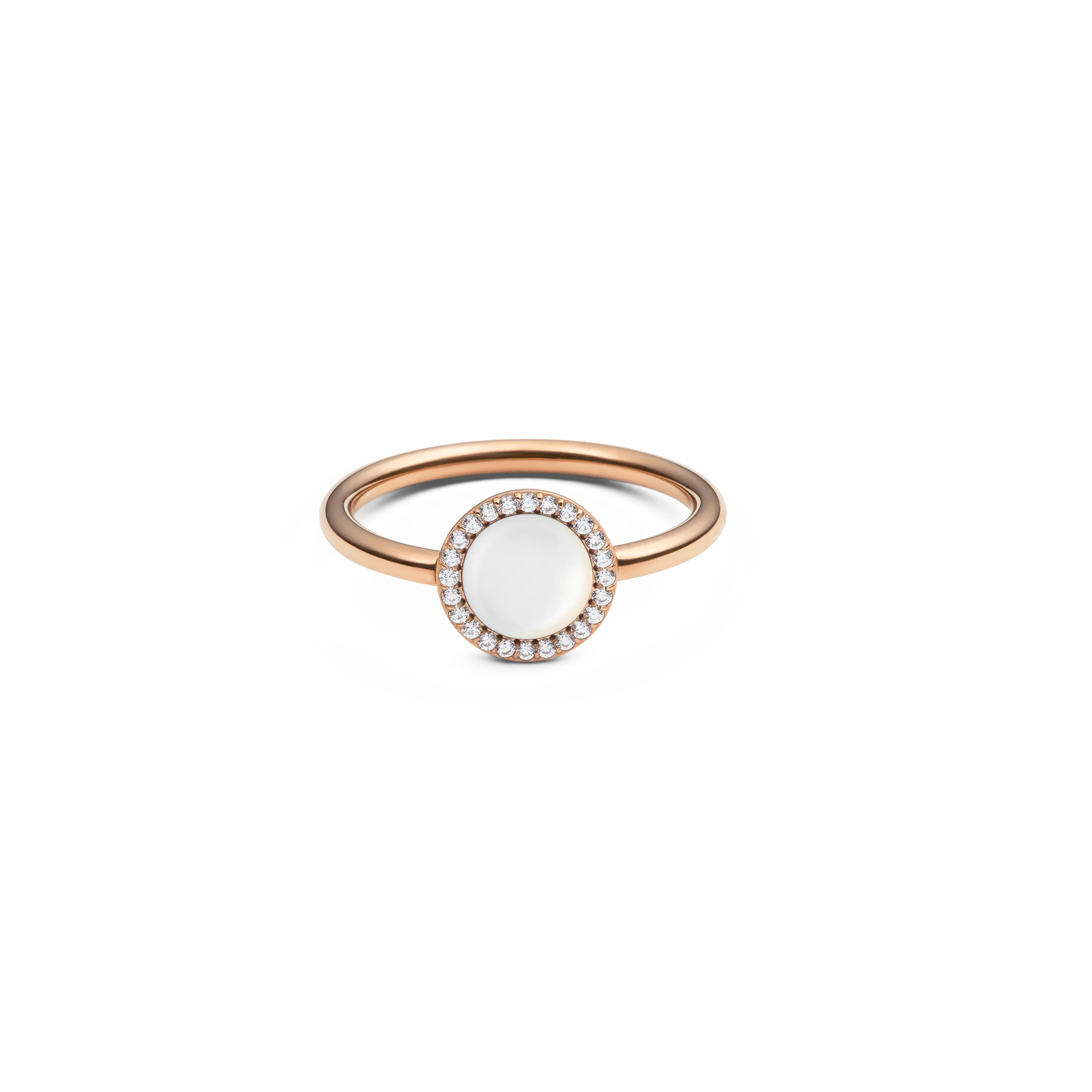 Audrey Ring  Mother of Pearl Rose Gold