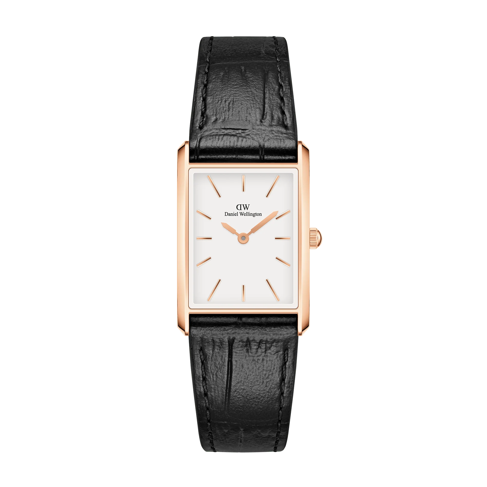 Bound Black Crocodile Rose Gold