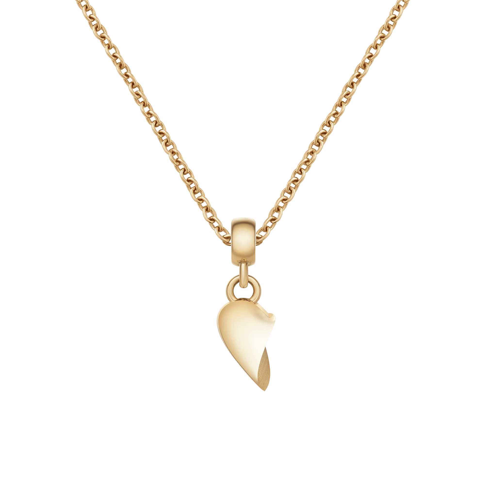 Broken Heart Charm Gold - Image 2