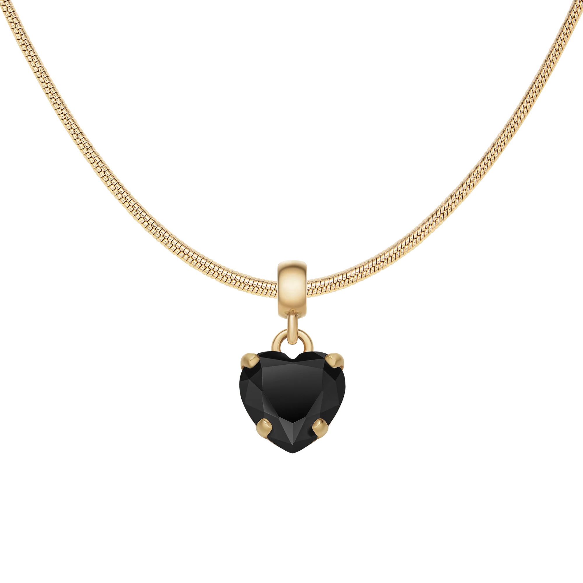 Heart Black Crystal Charm G - Image 2