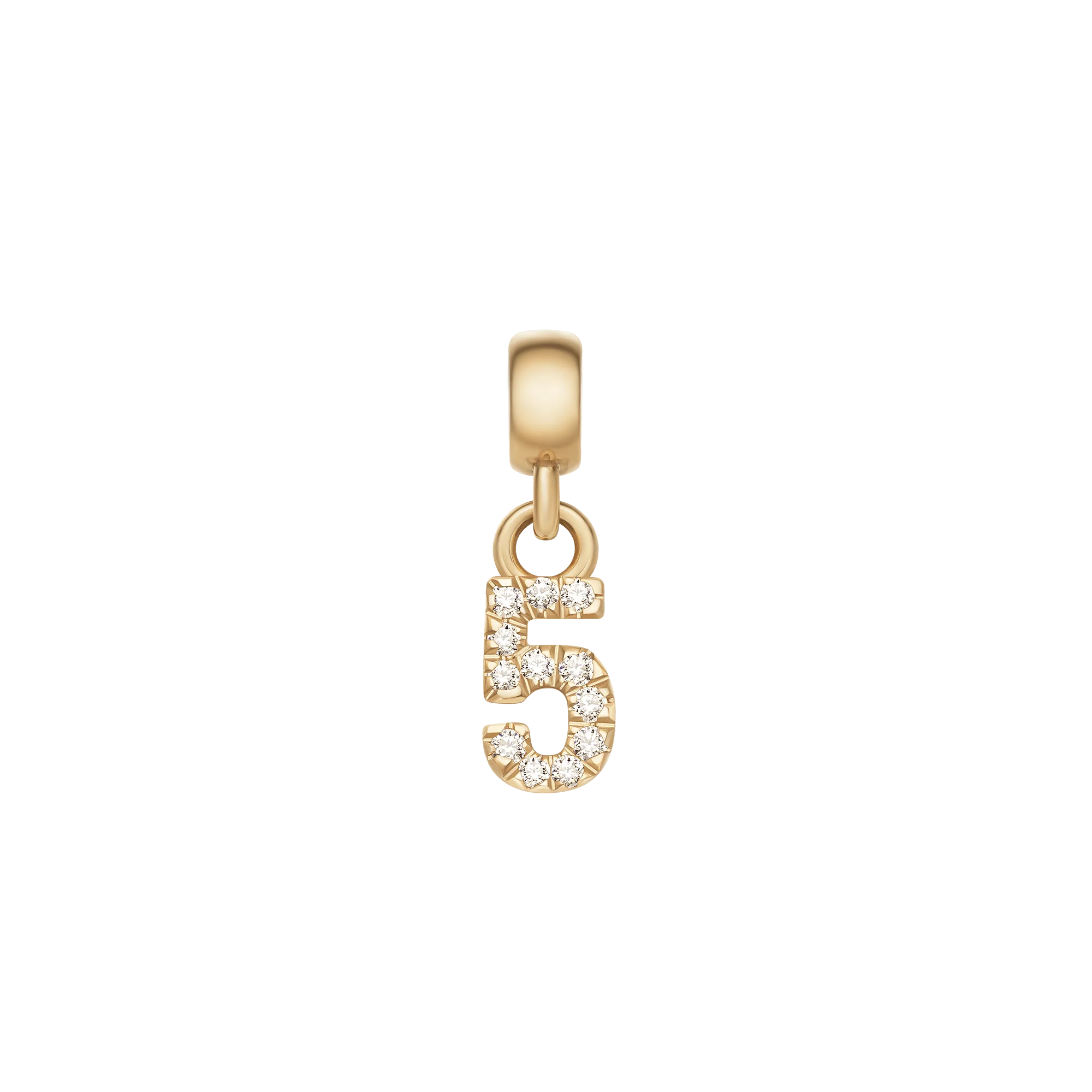 Crystal Number Charm Gold - Image 10