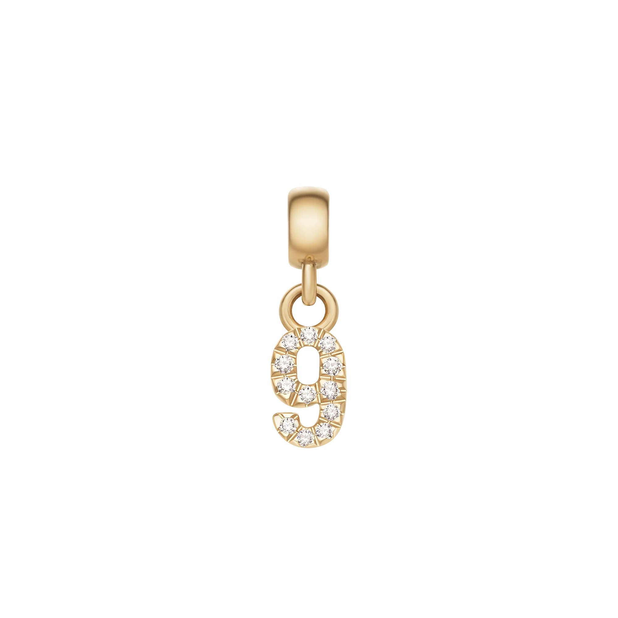Crystal Number Charm Gold - Image 3