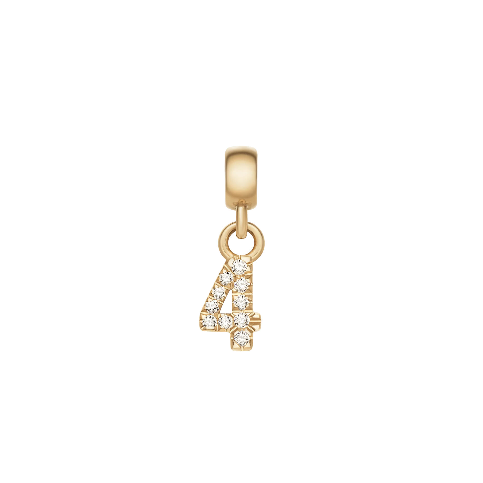 Crystal Number Charm Gold - Image 4