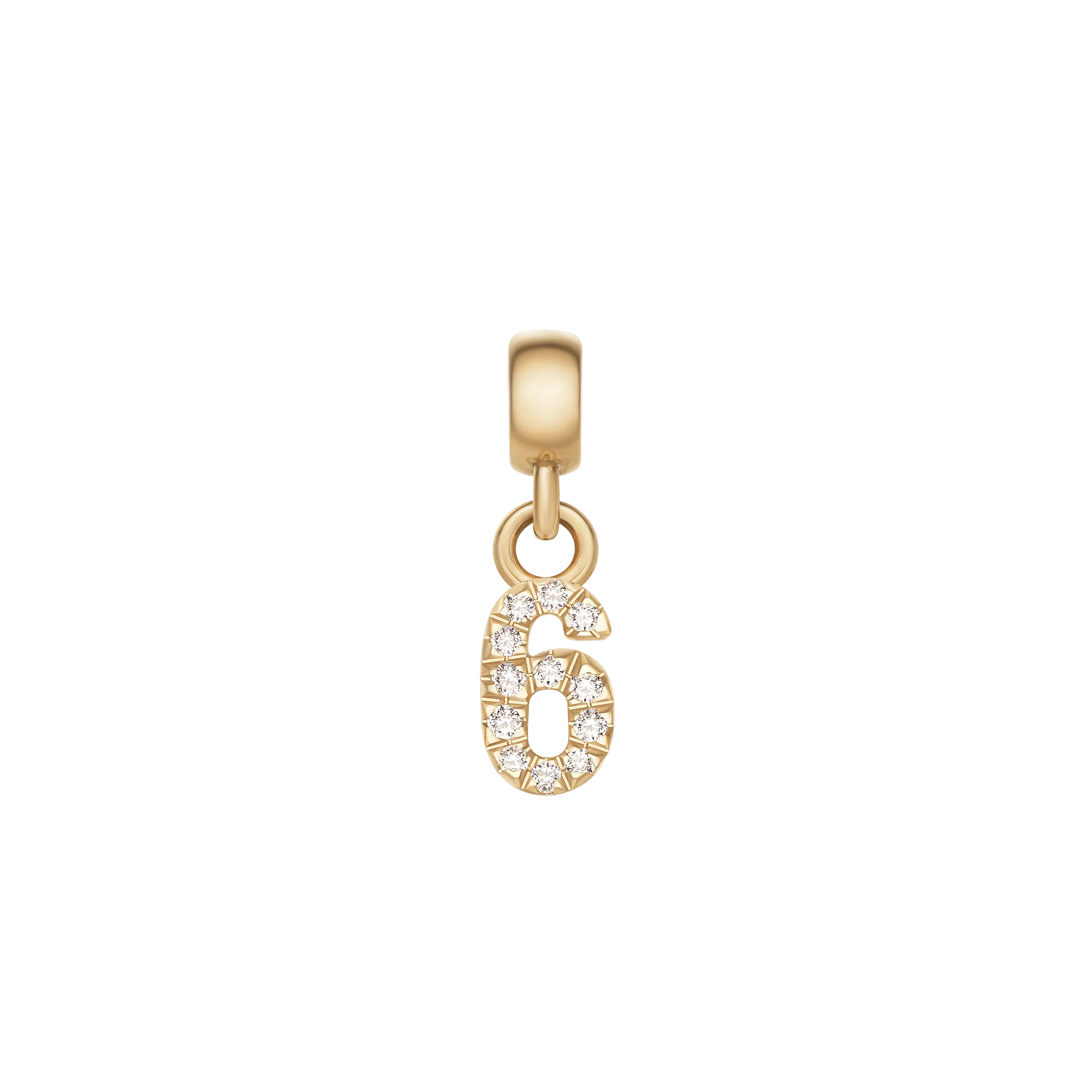 Crystal Number Charm Gold - Image 9