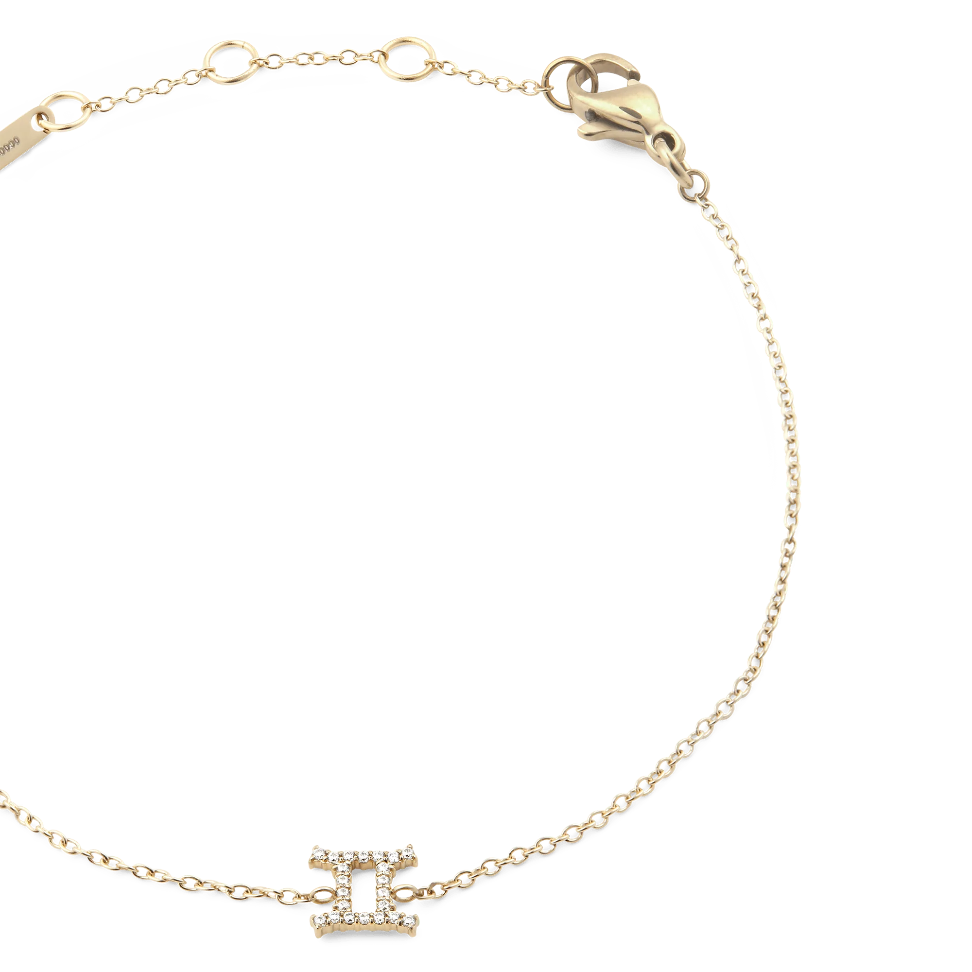 Crystal Zodiac Chain Bracelet Gold - Image 13