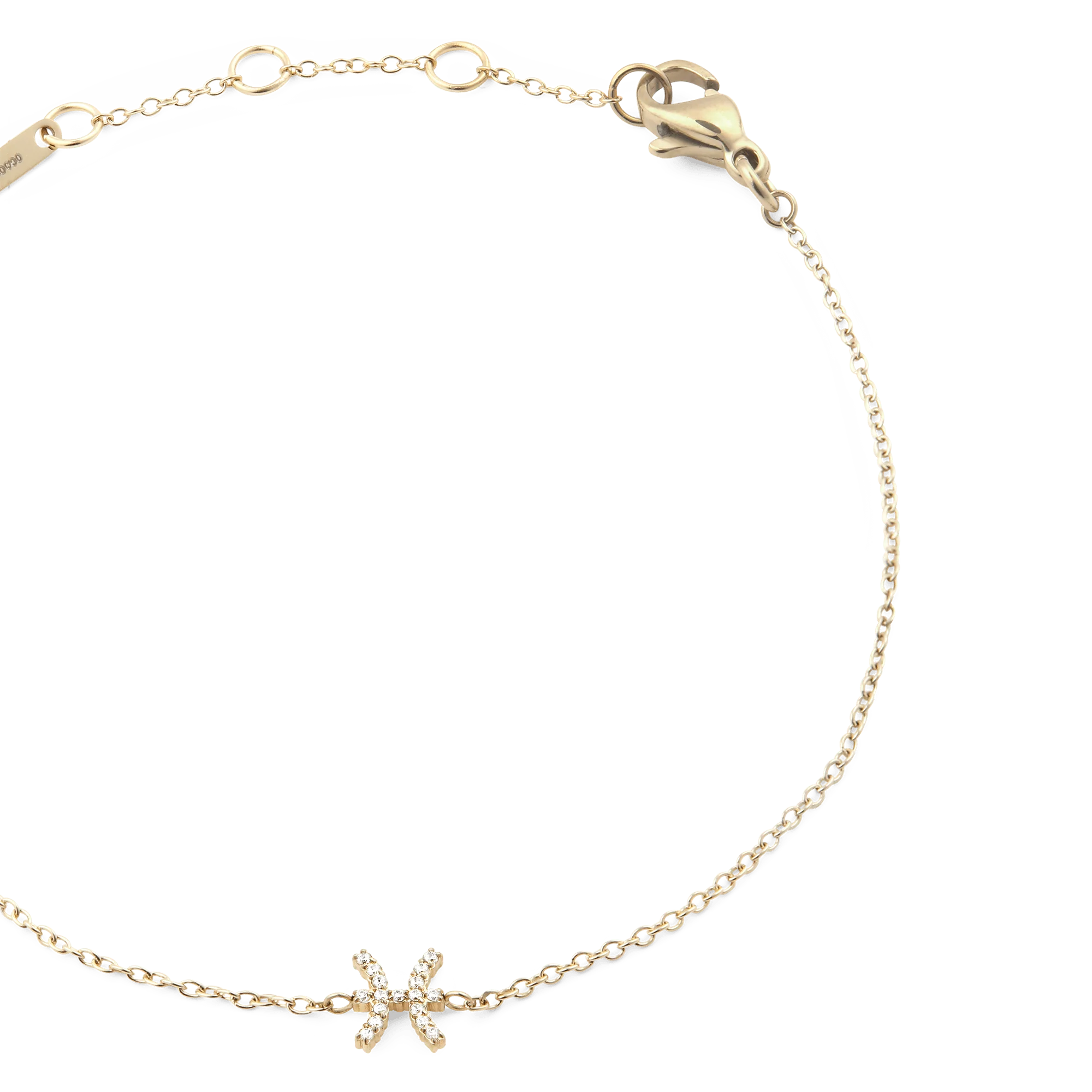 Crystal Zodiac Chain Bracelet Gold - Image 32