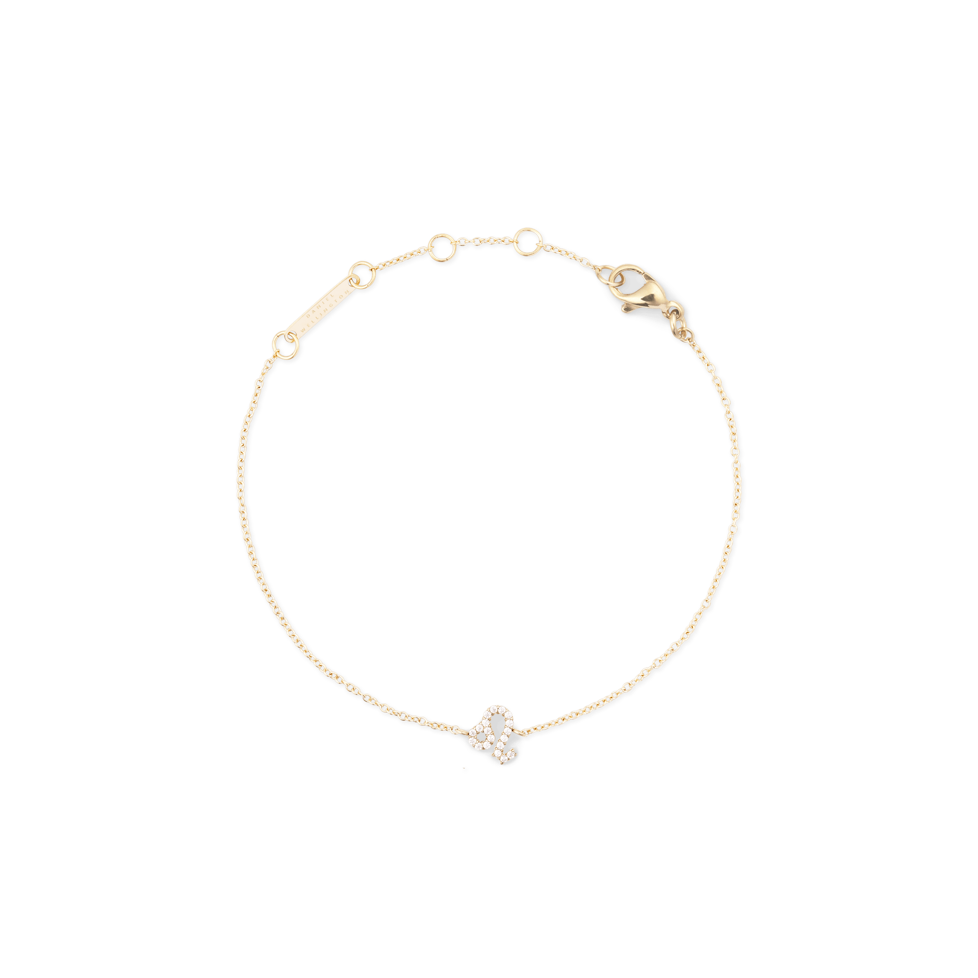 Crystal Zodiac Chain Bracelet Gold - Image 42