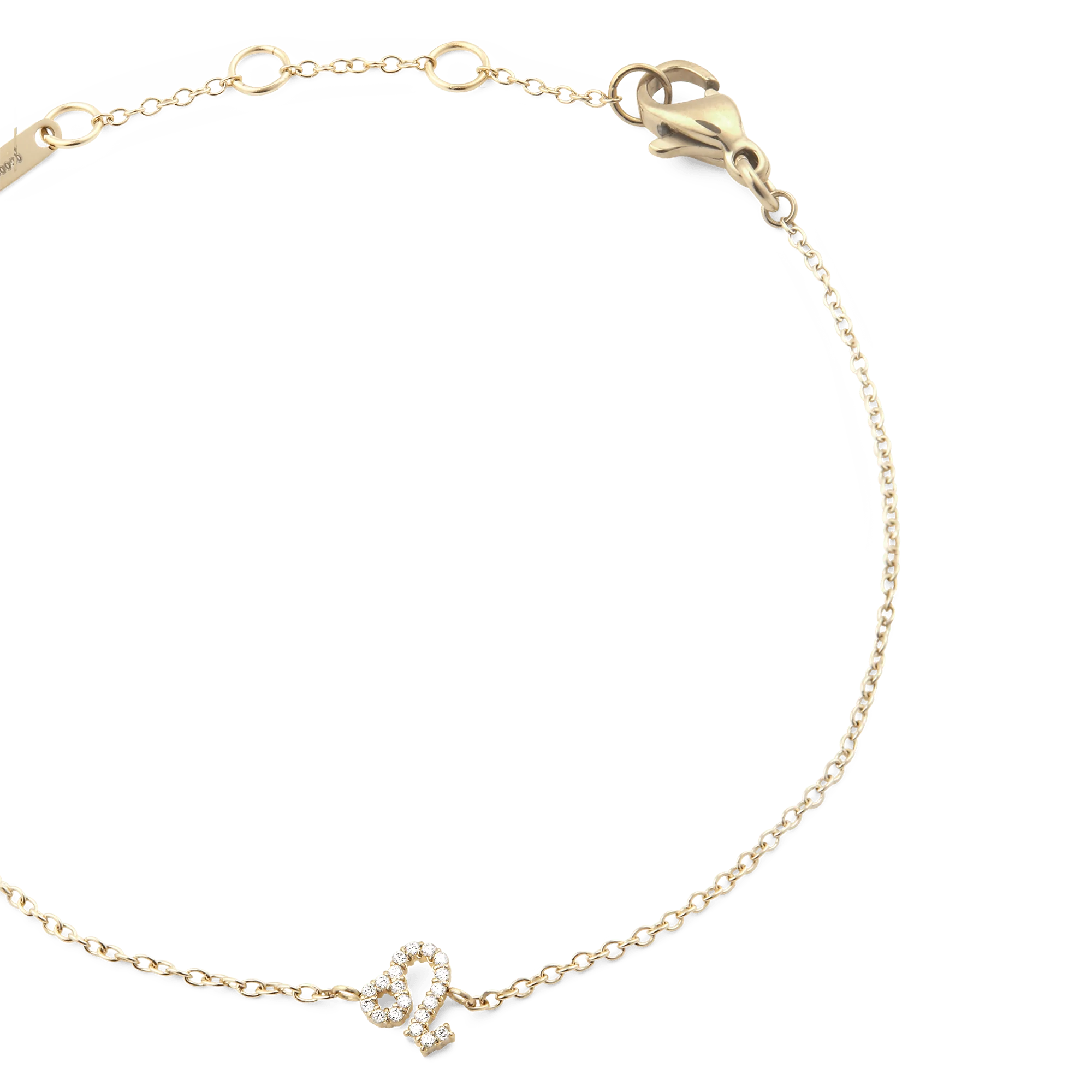 Crystal Zodiac Chain Bracelet Gold - Image 44