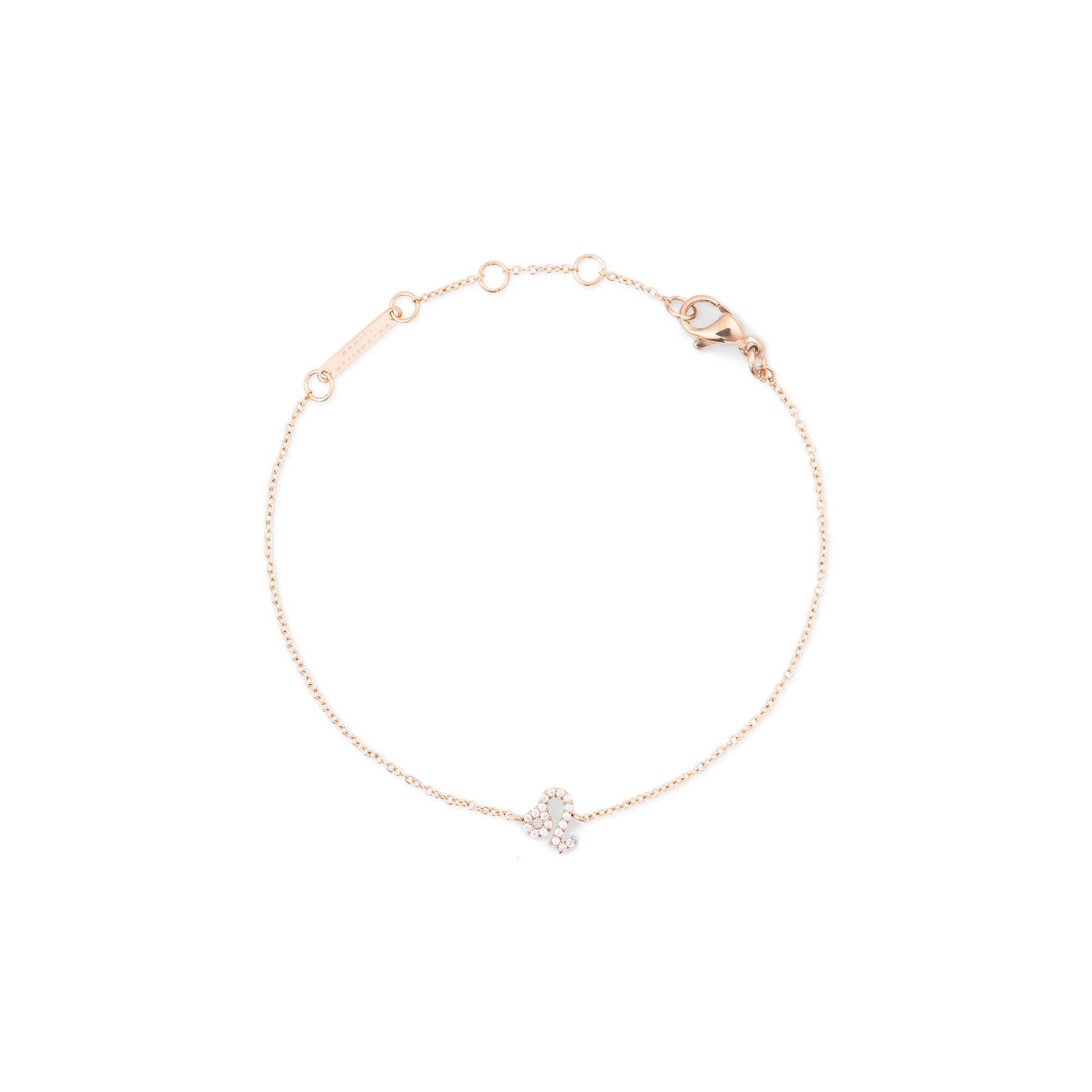 Crystal Zodiac Chain Bracelet Rose Gold - Image 12