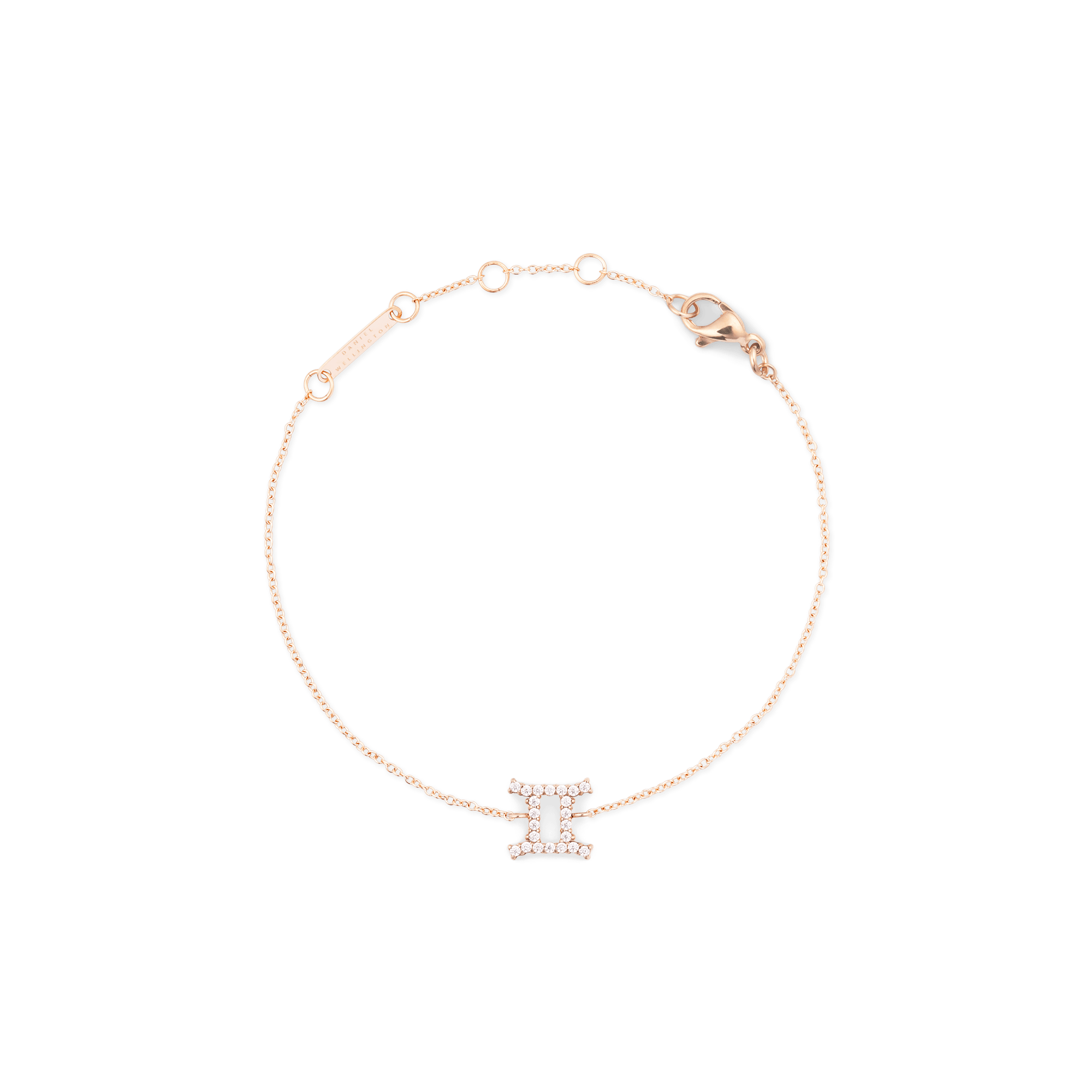 Crystal Zodiac Chain Bracelet Rose Gold - Image 19