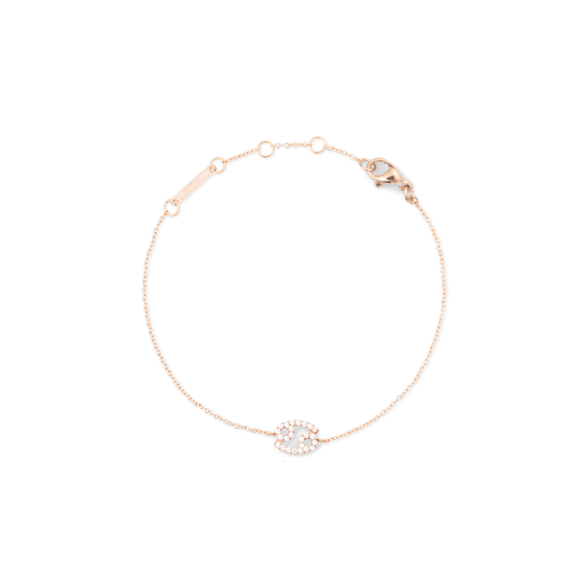 Crystal Zodiac Chain Bracelet Rose Gold - Image 23
