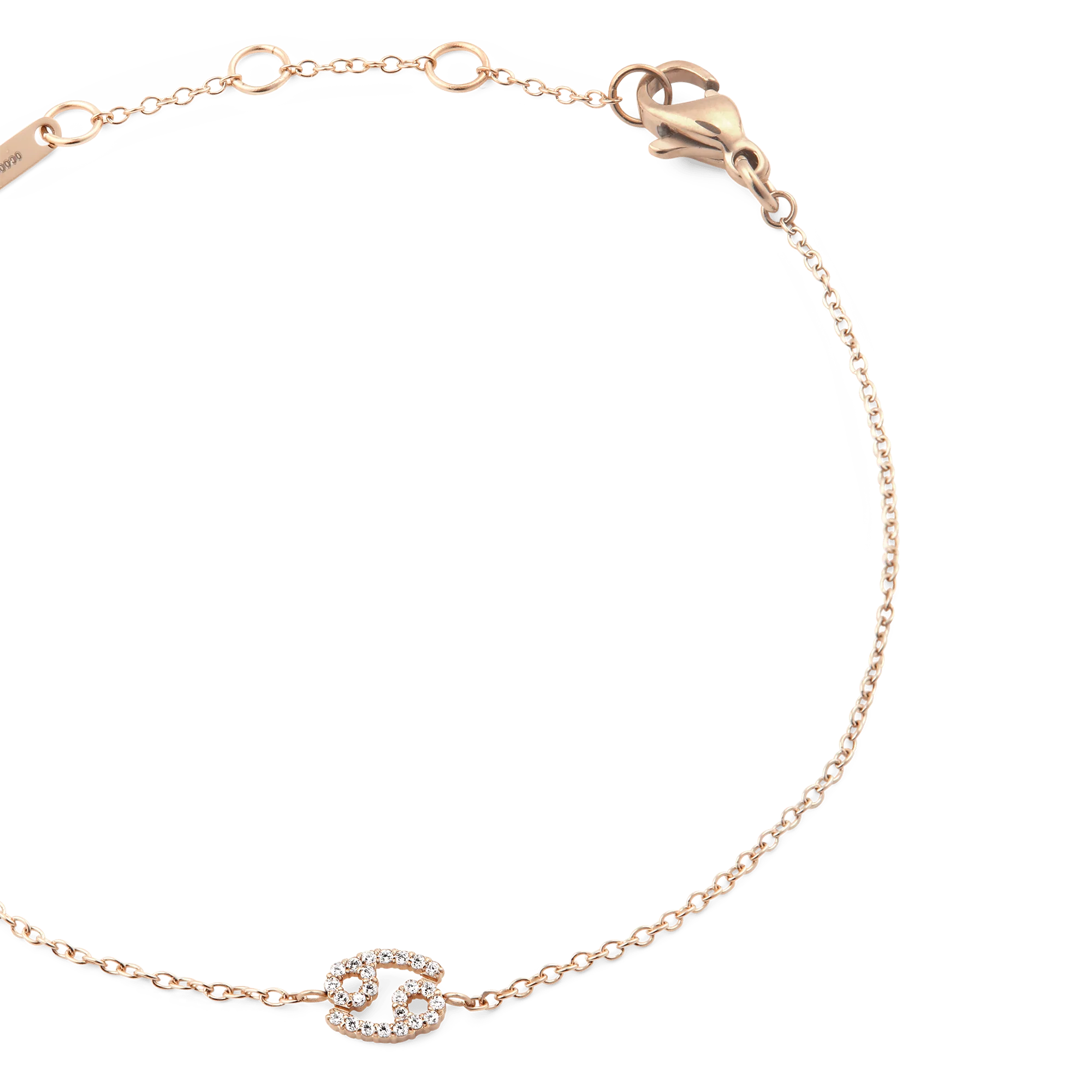Crystal Zodiac Chain Bracelet Rose Gold - Image 24