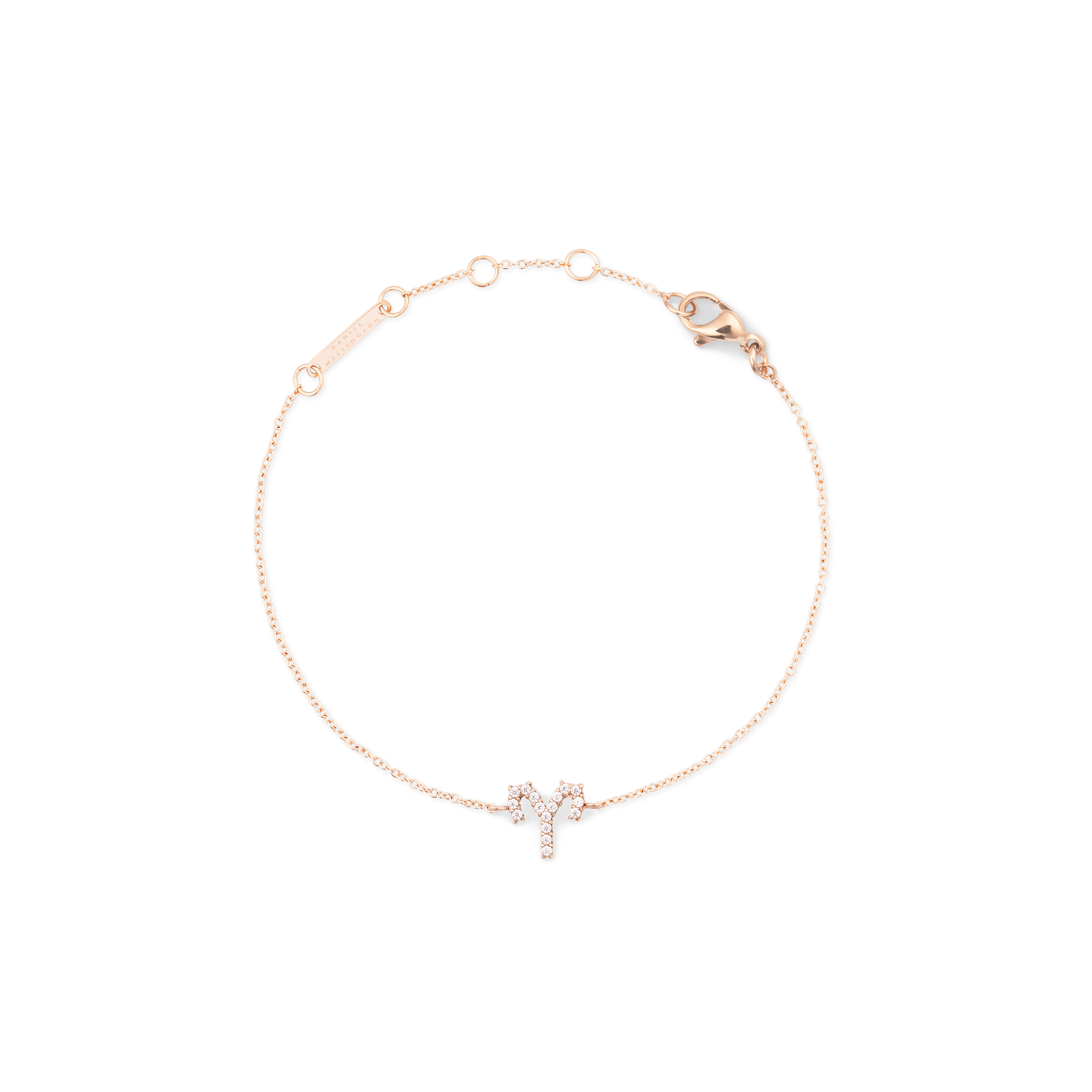 Crystal Zodiac Chain Bracelet Rose Gold - Image 26