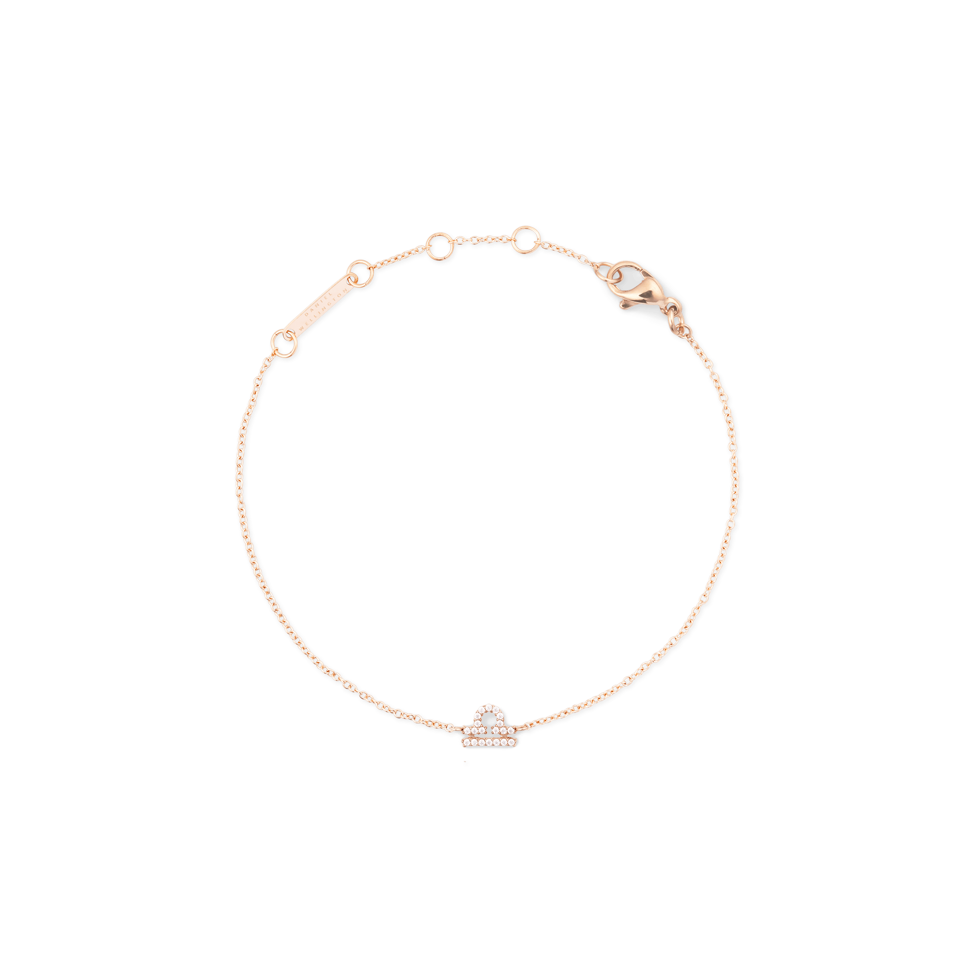 Crystal Zodiac Chain Bracelet Rose Gold - Image 30