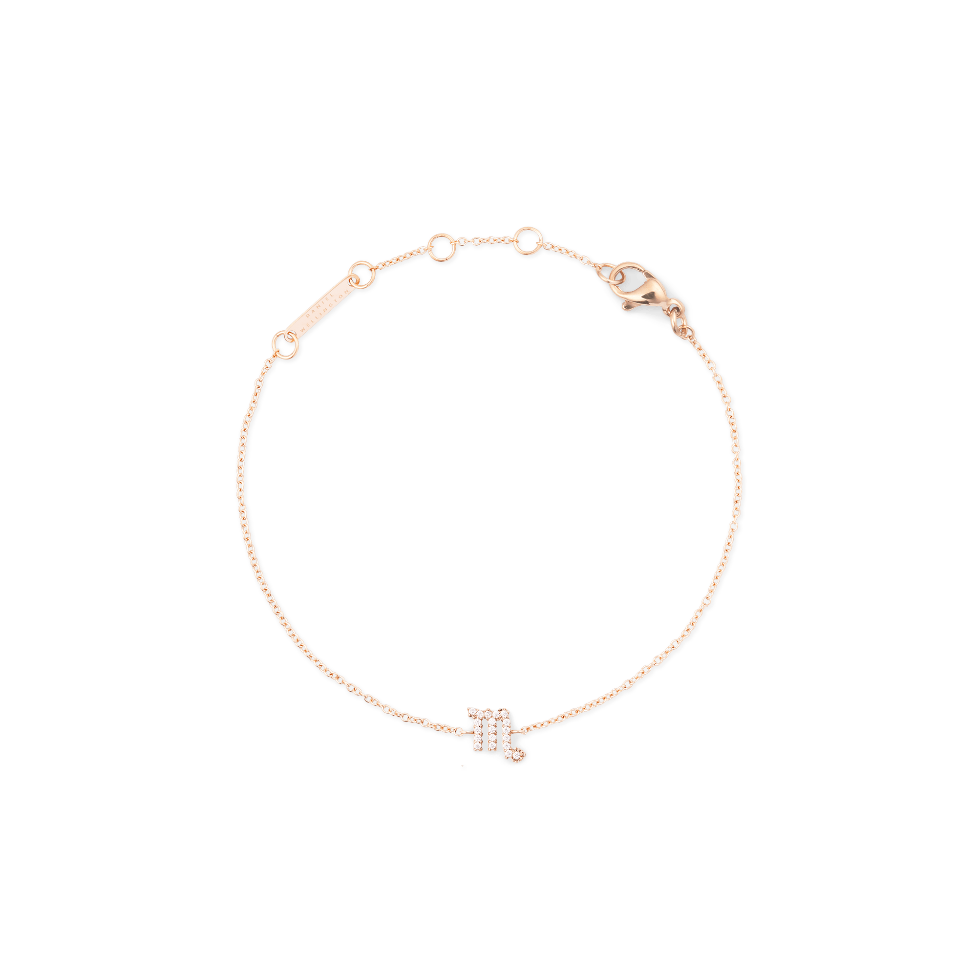 Crystal Zodiac Chain Bracelet Rose Gold - Image 38