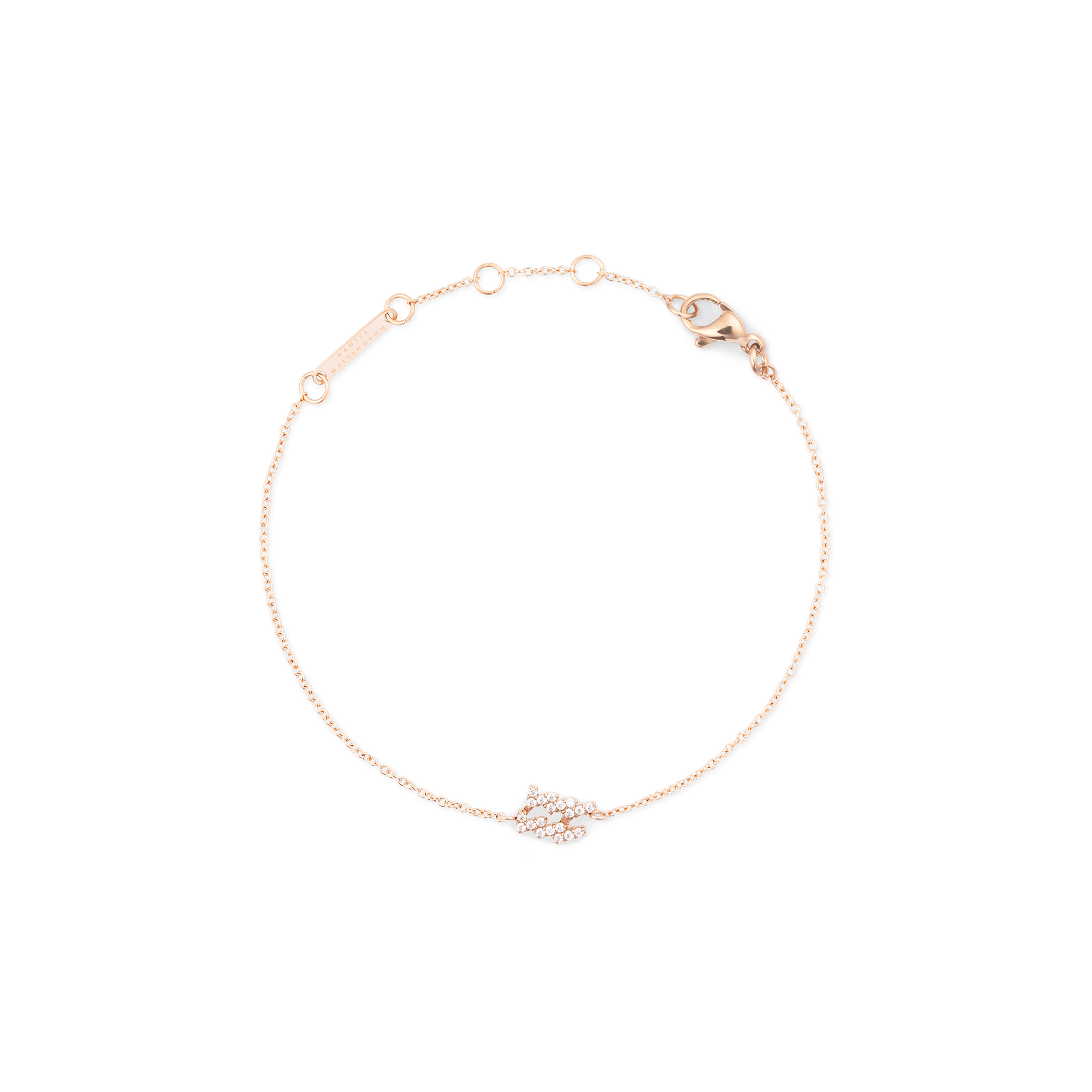 Crystal Zodiac Chain Bracelet Rose Gold - Image 42