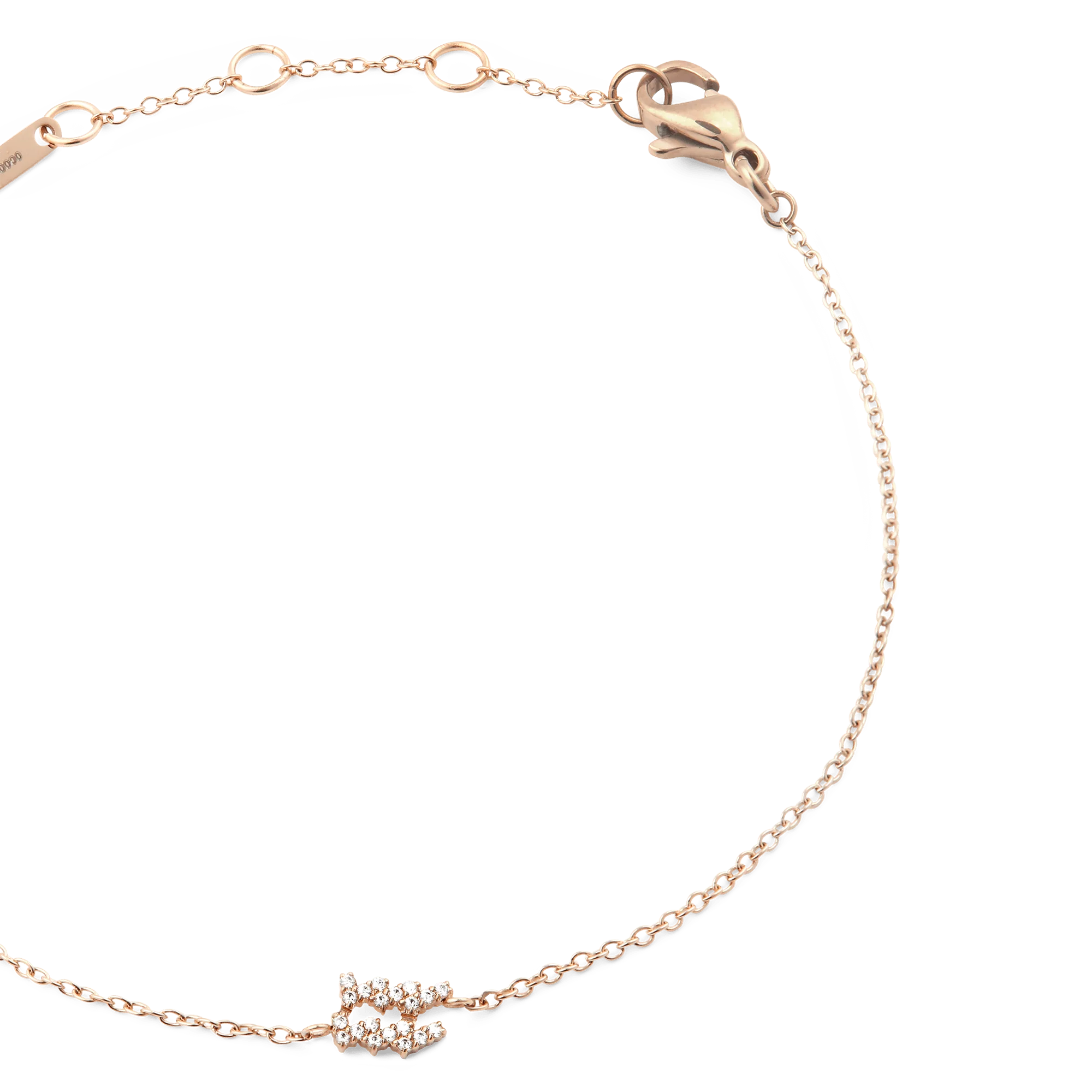 Crystal Zodiac Chain Bracelet Rose Gold - Image 44