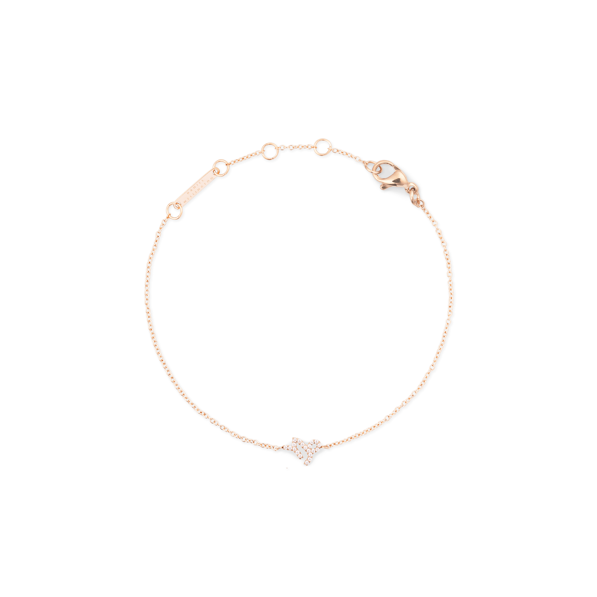 Crystal Zodiac Chain Bracelet Rose Gold - Image 8