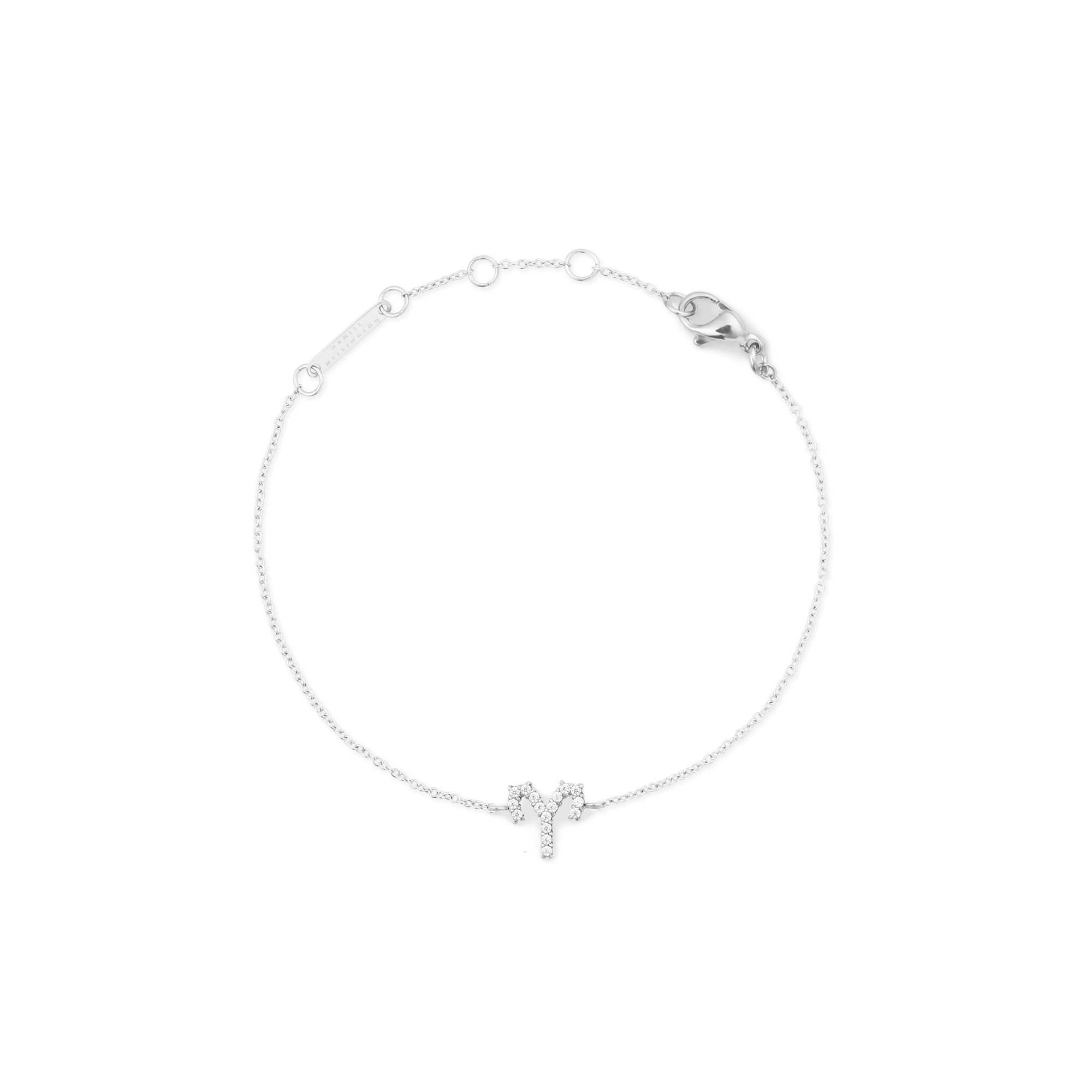 Crystal Zodiac Chain Bracelet Silver - Image 38