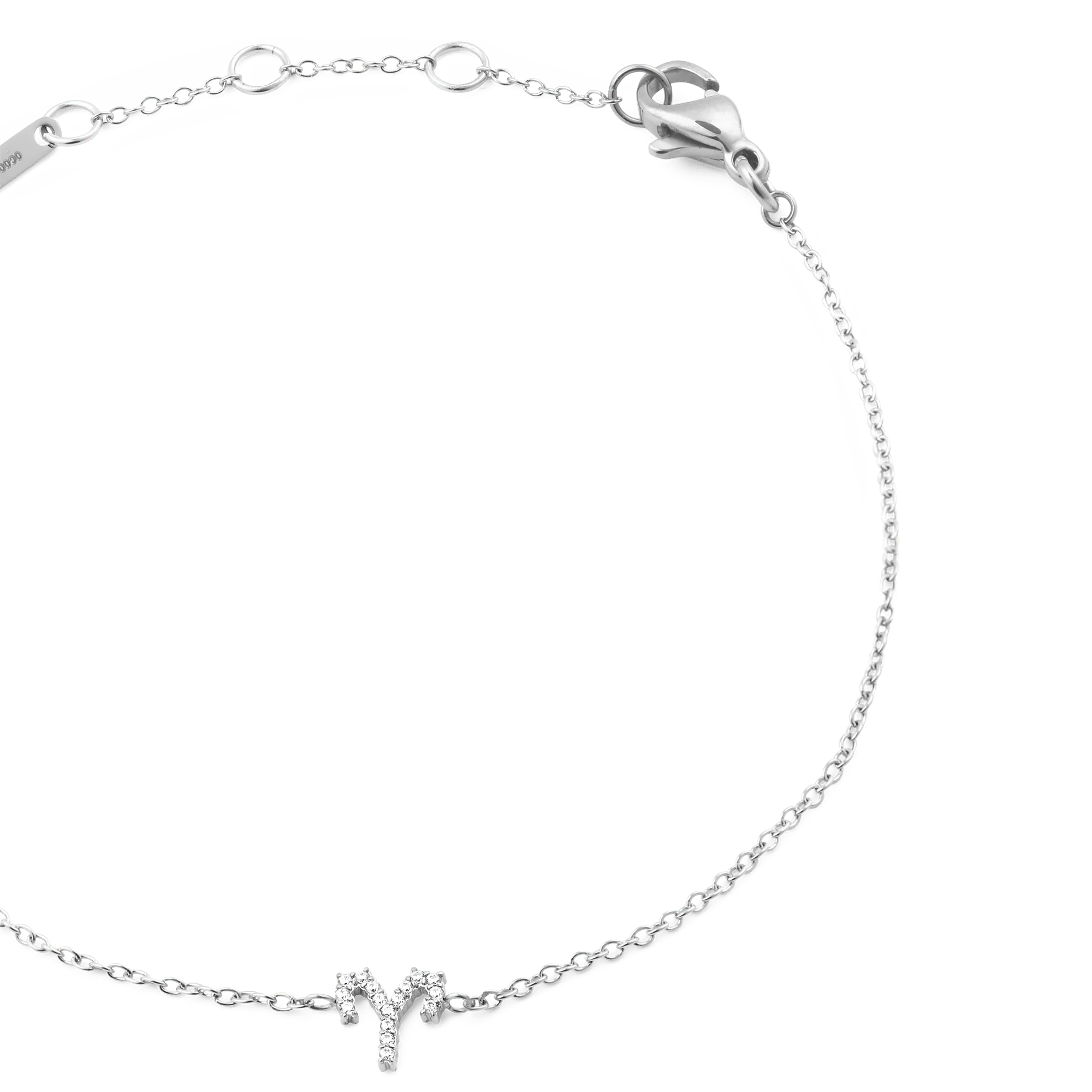 Crystal Zodiac Chain Bracelet Silver - Image 40