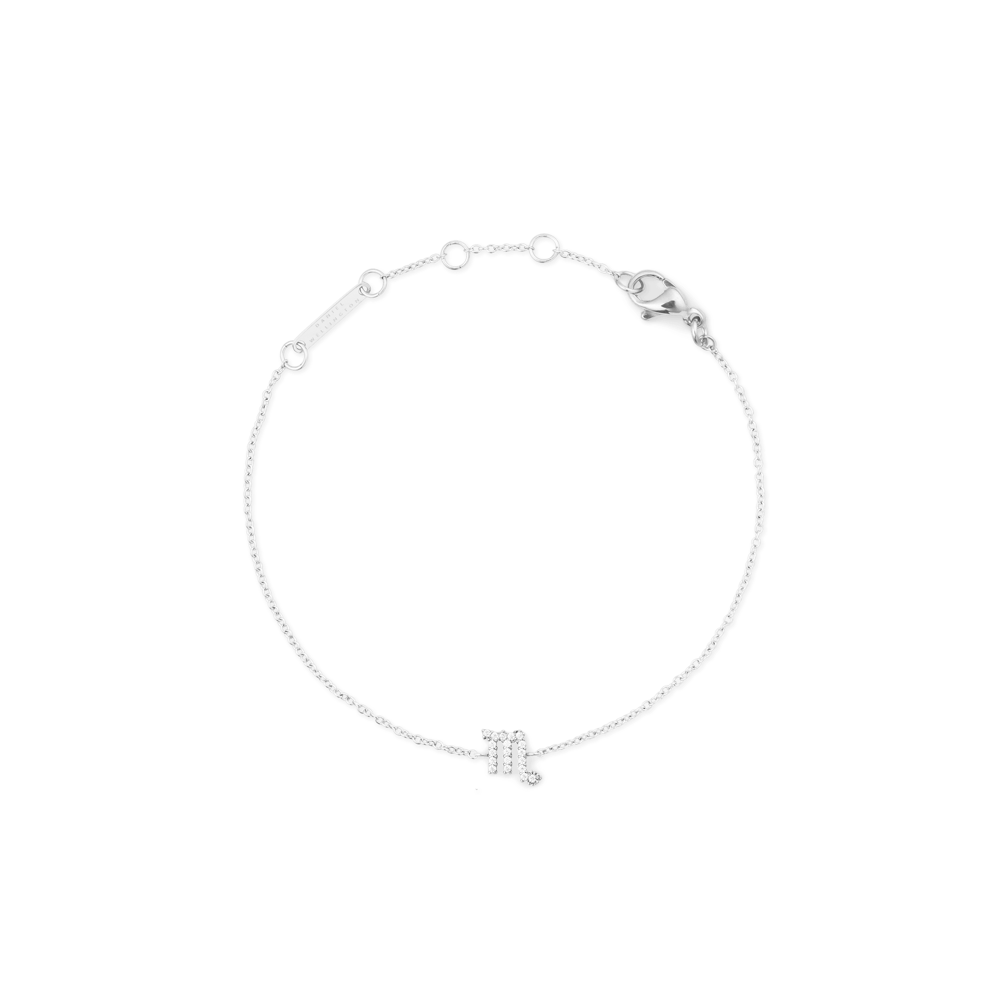Crystal Zodiac Chain Bracelet Silver - Image 42