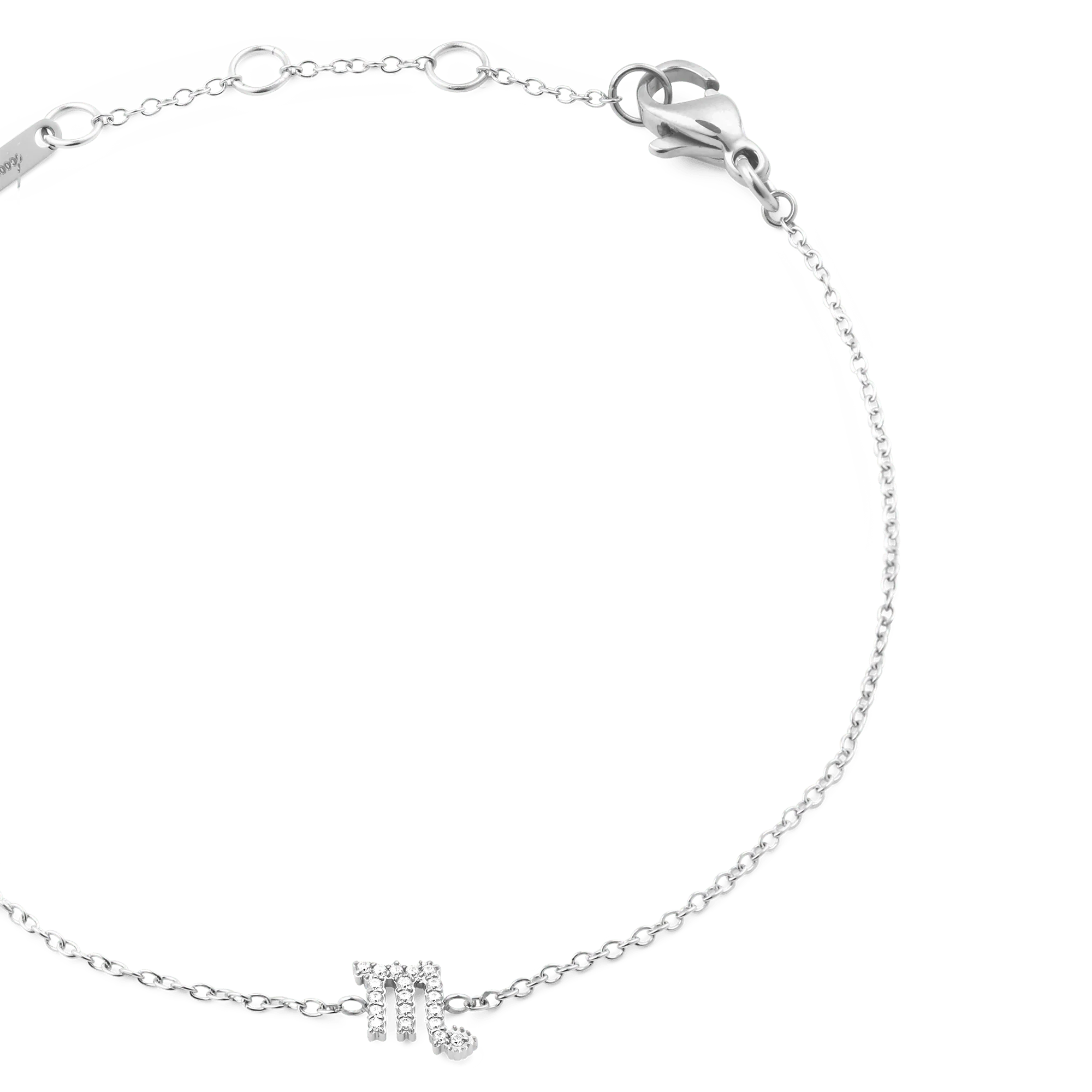 Crystal Zodiac Chain Bracelet Silver - Image 44