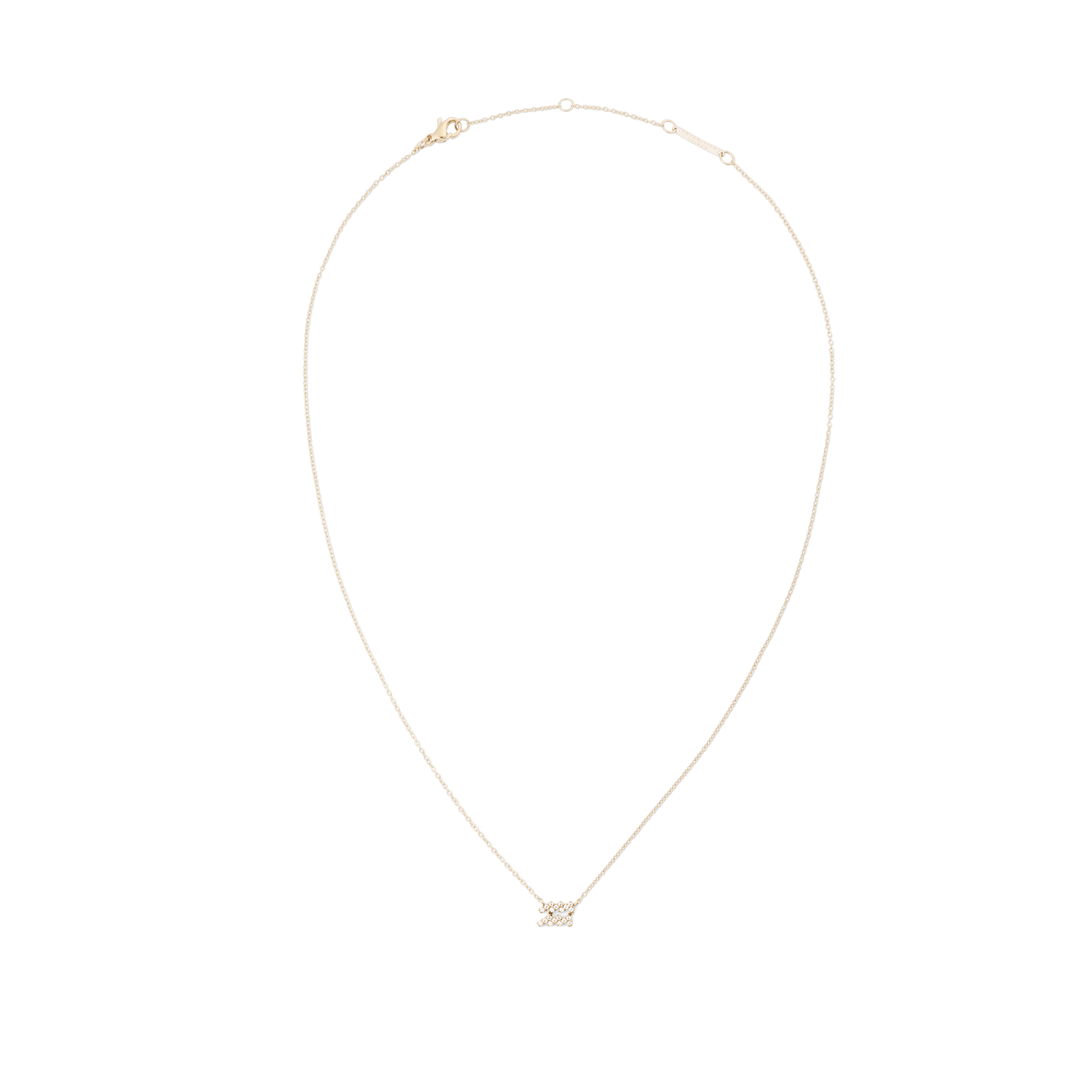 Crystal Zodiac Chain Necklace Gold - Image 14