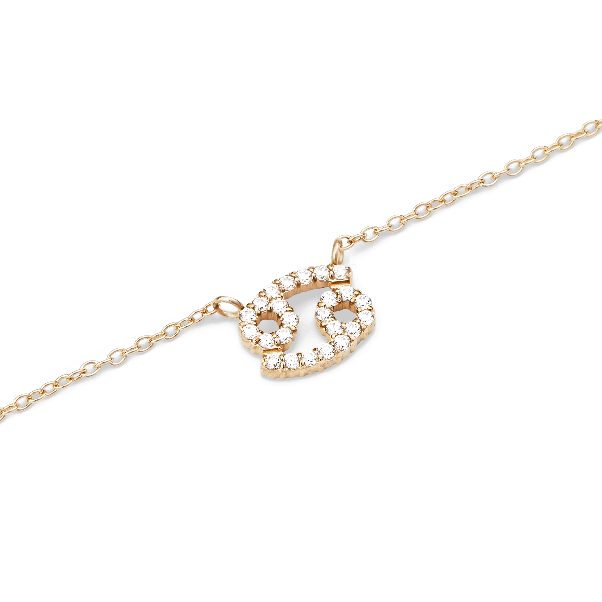 Crystal Zodiac Chain Necklace Gold - Image 20