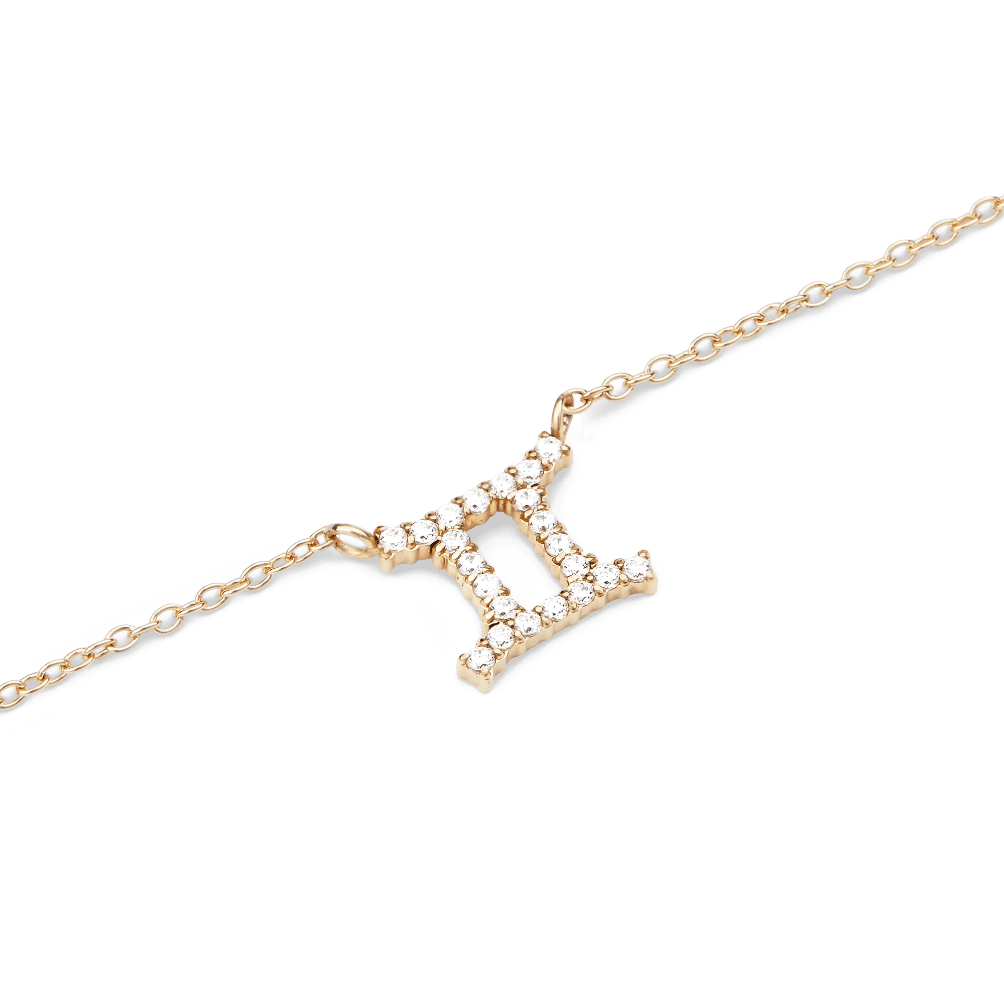 Crystal Zodiac Chain Necklace Gold - Image 24