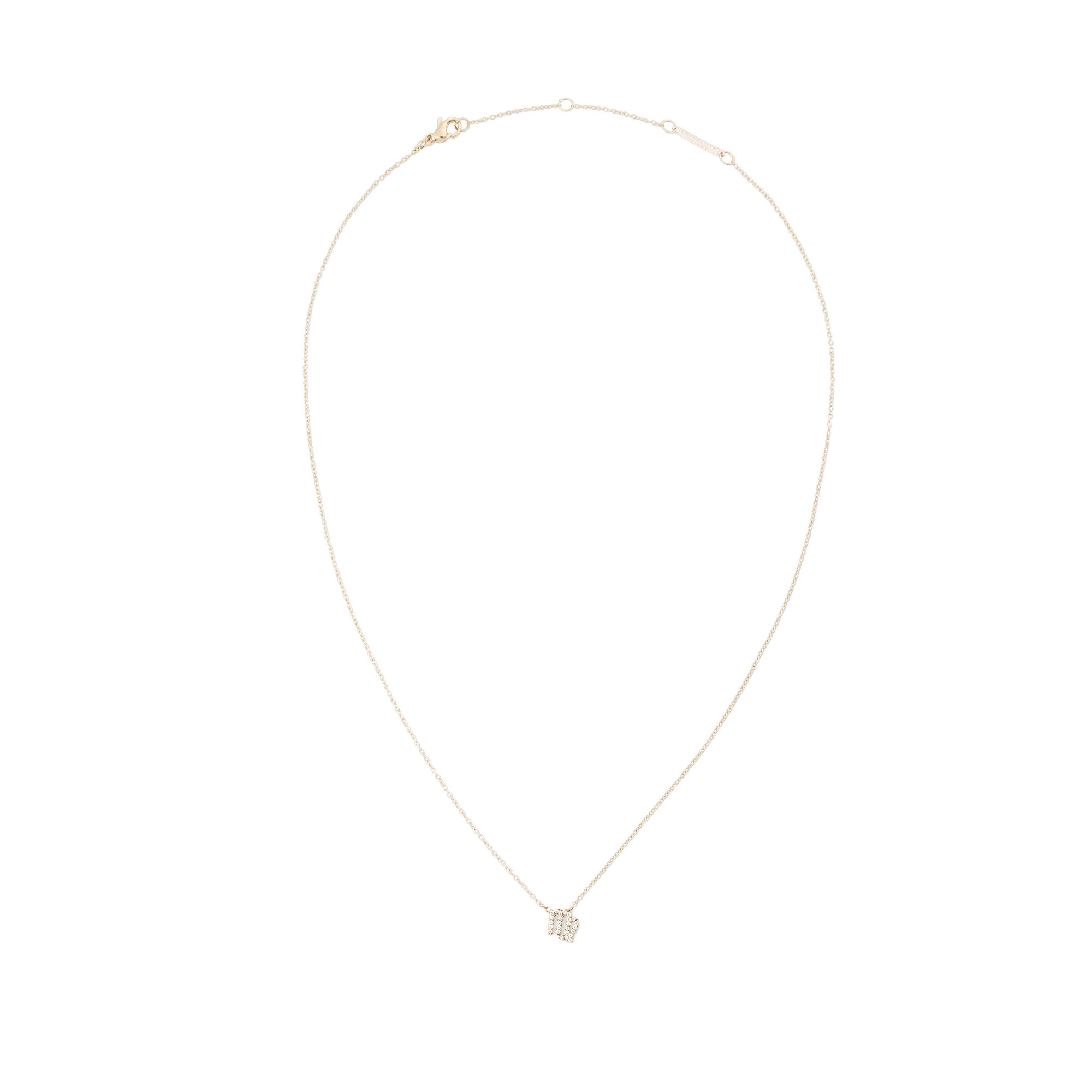 Crystal Zodiac Chain Necklace Gold - Image 3