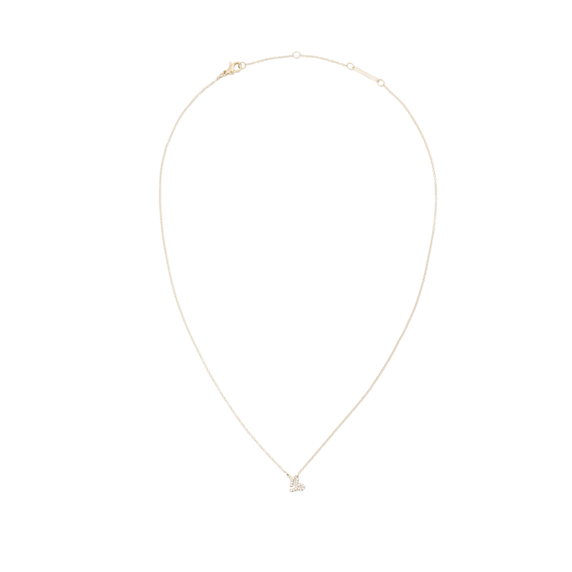 Crystal Zodiac Chain Necklace Gold - Image 34