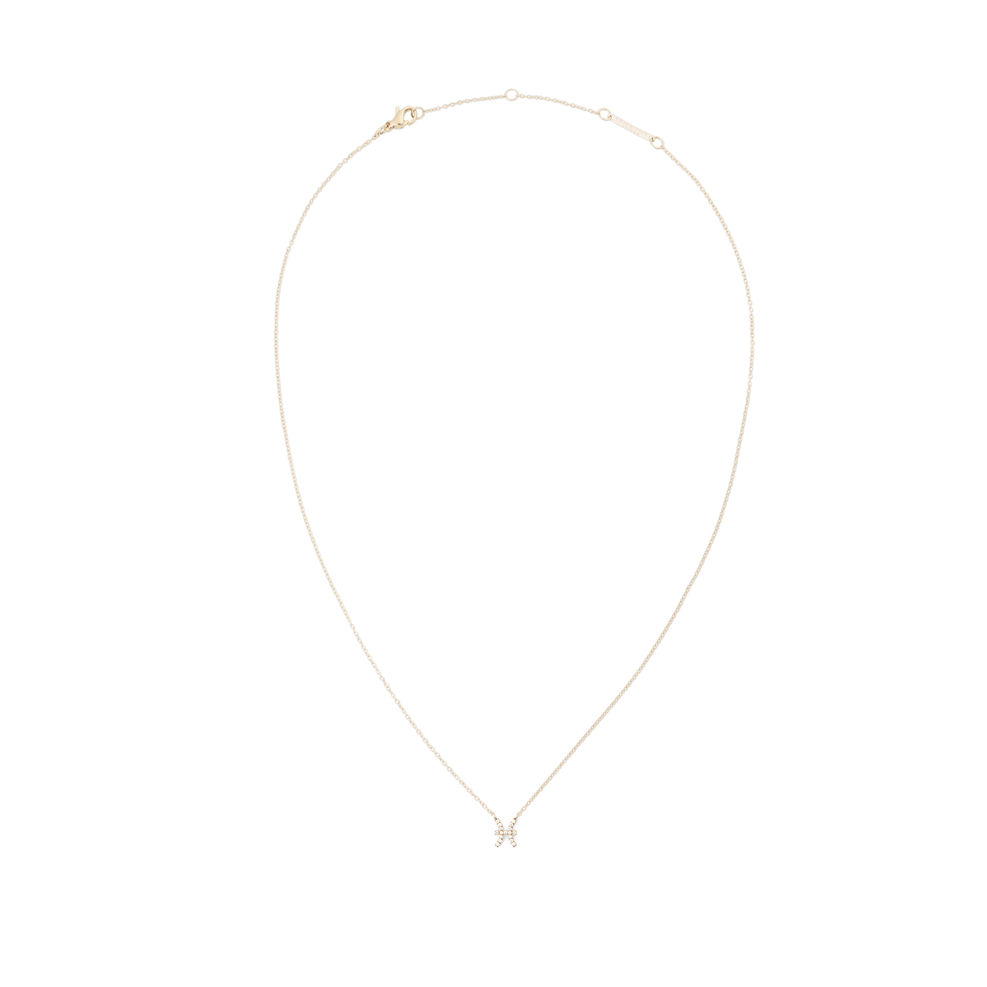 Crystal Zodiac Chain Necklace Gold - Image 42