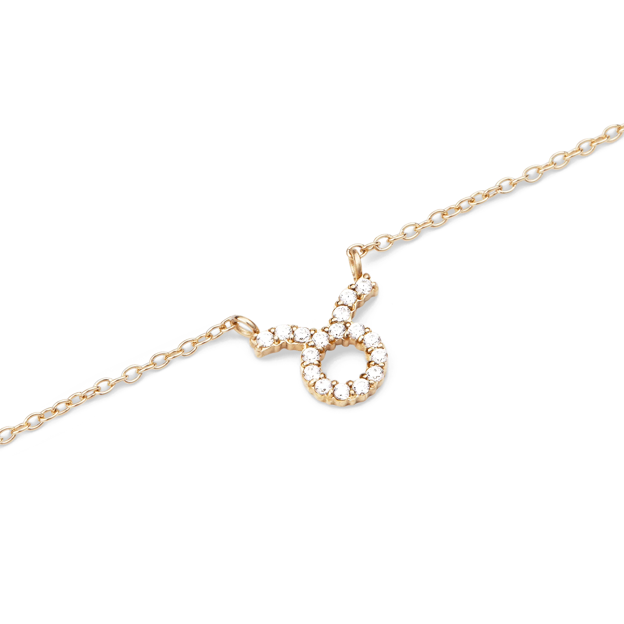 Crystal Zodiac Chain Necklace Gold - Image 44