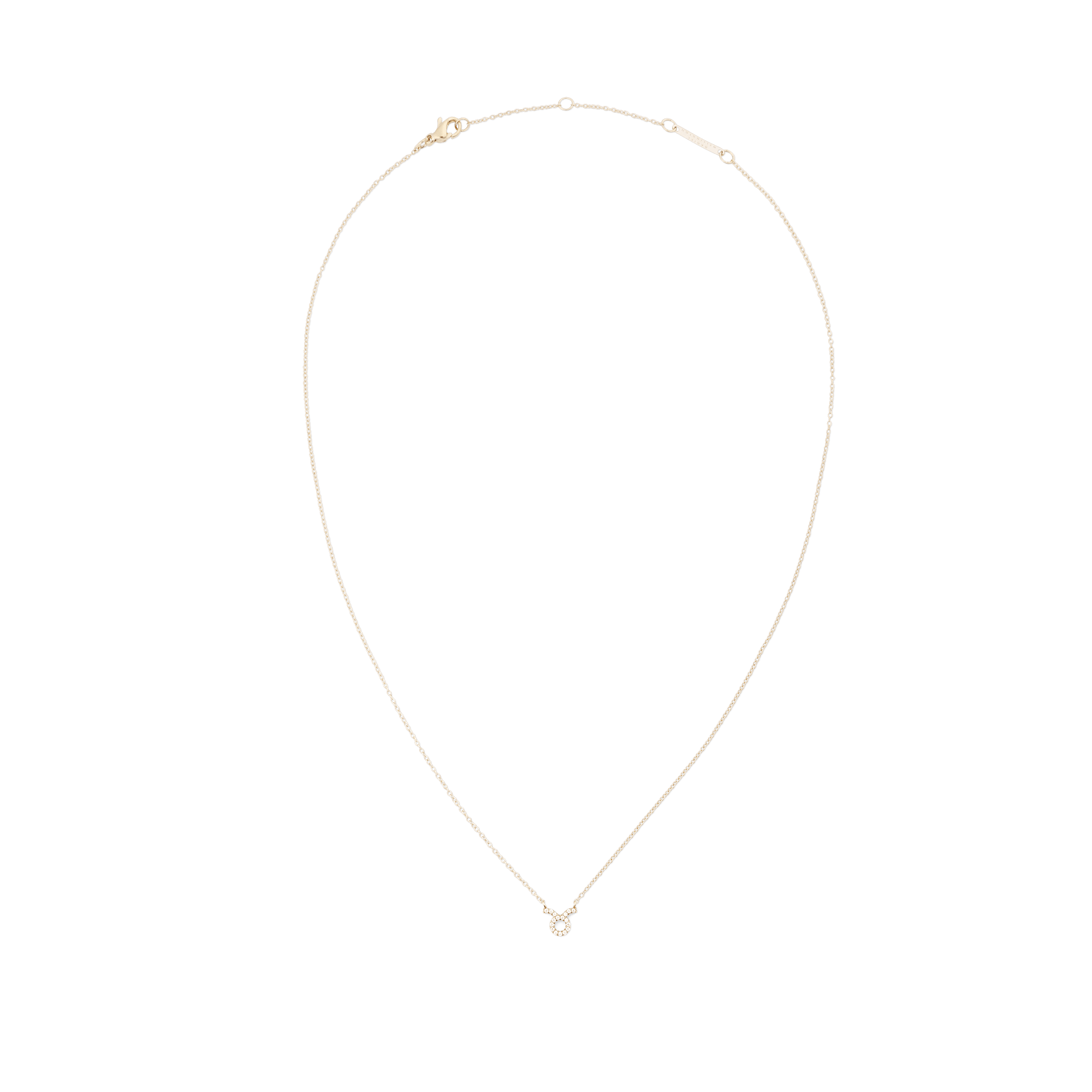 Crystal Zodiac Chain Necklace Gold - Image 46