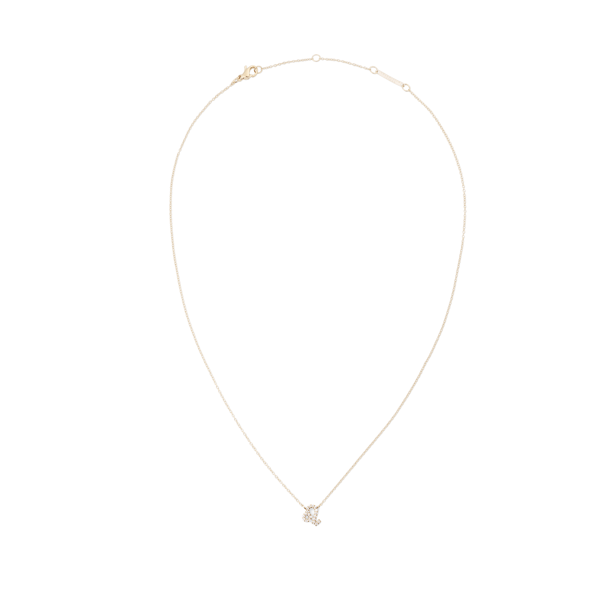Crystal Zodiac Chain Necklace Gold - Image 7