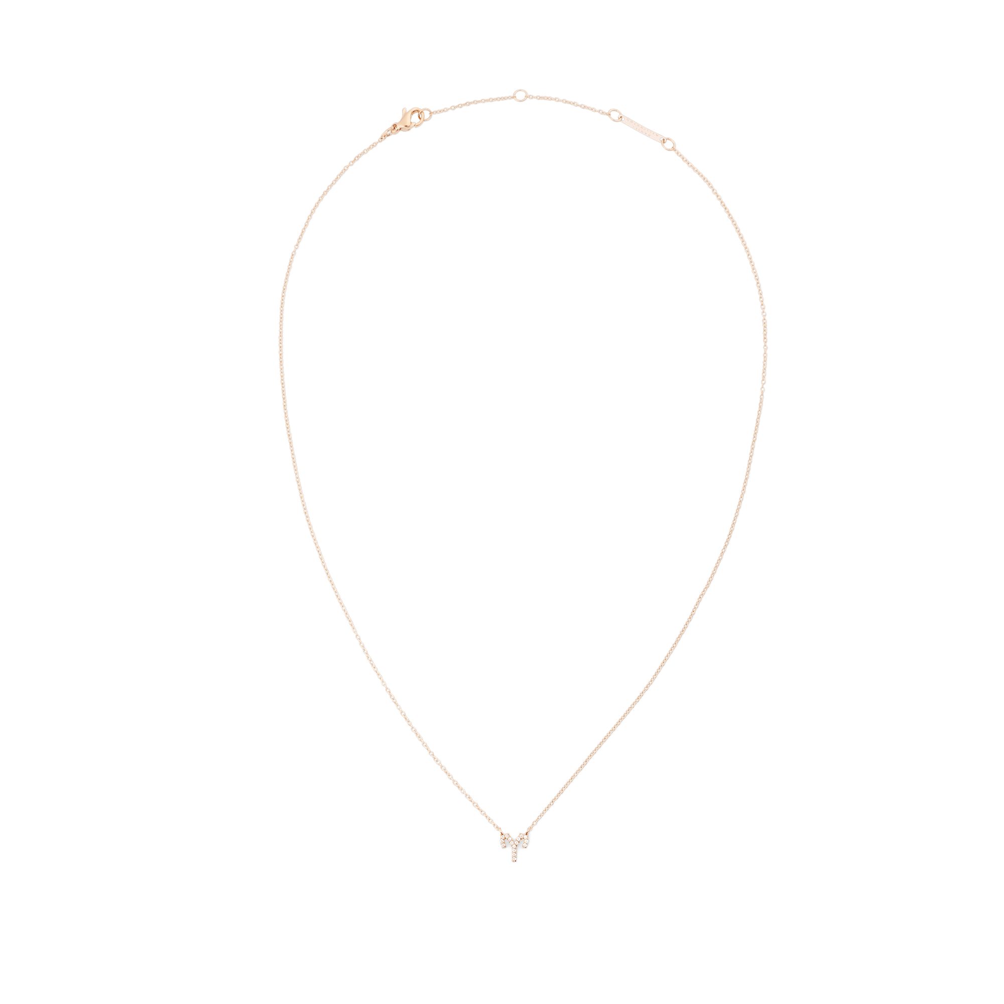 Crystal Zodiac Chain Necklace Rose Gold - Image 19