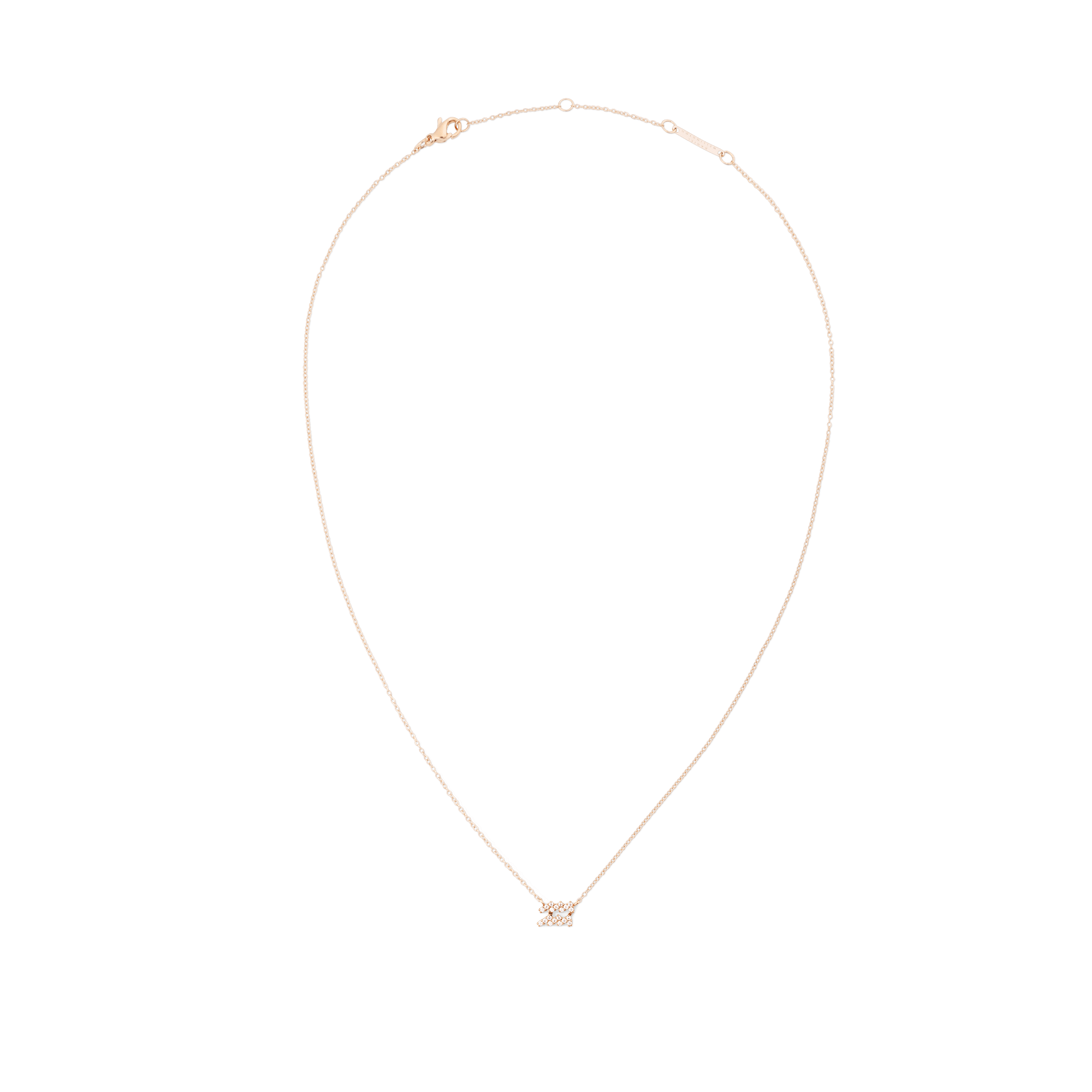 Crystal Zodiac Chain Necklace Rose Gold - Image 22