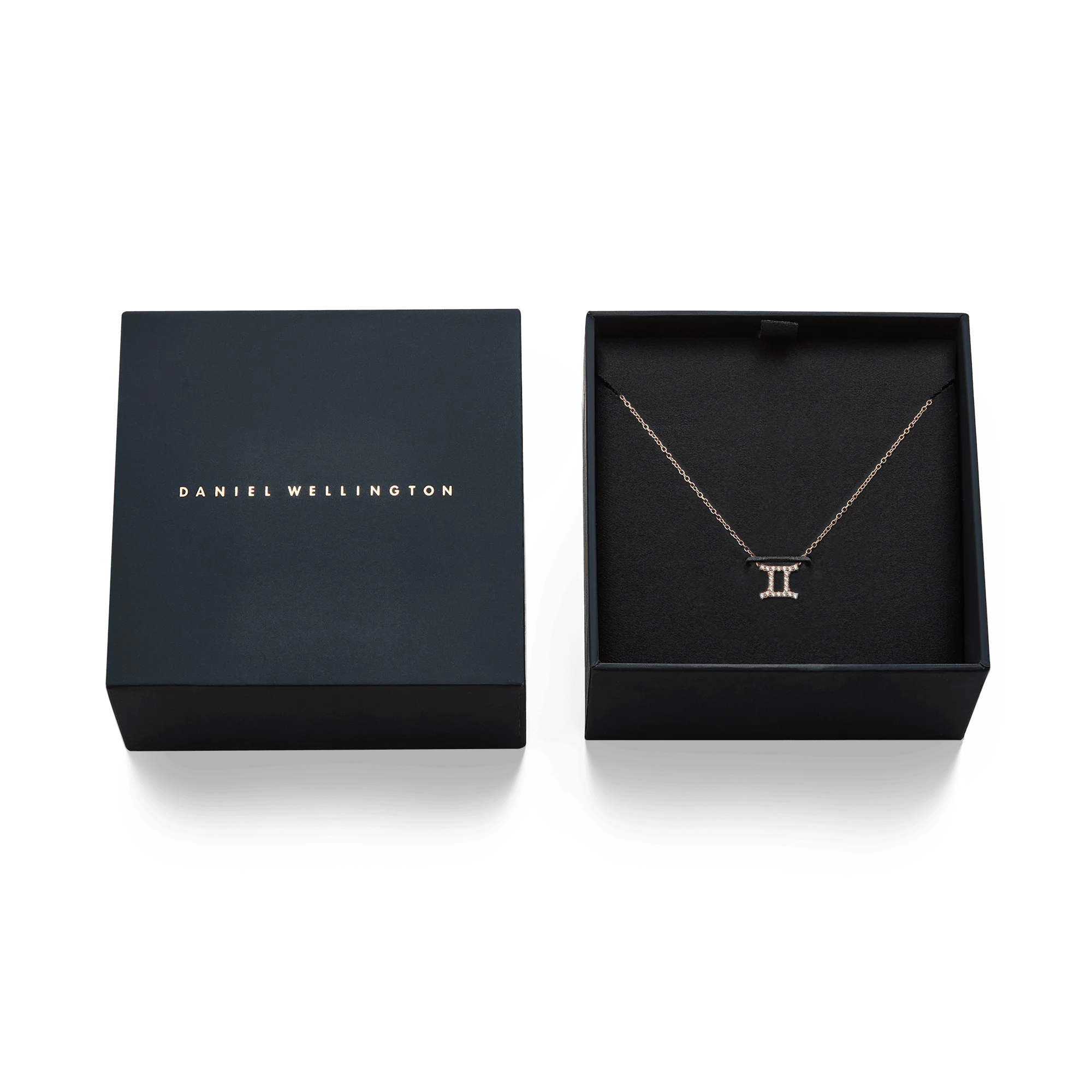 Crystal Zodiac Chain Necklace Rose Gold - Image 40