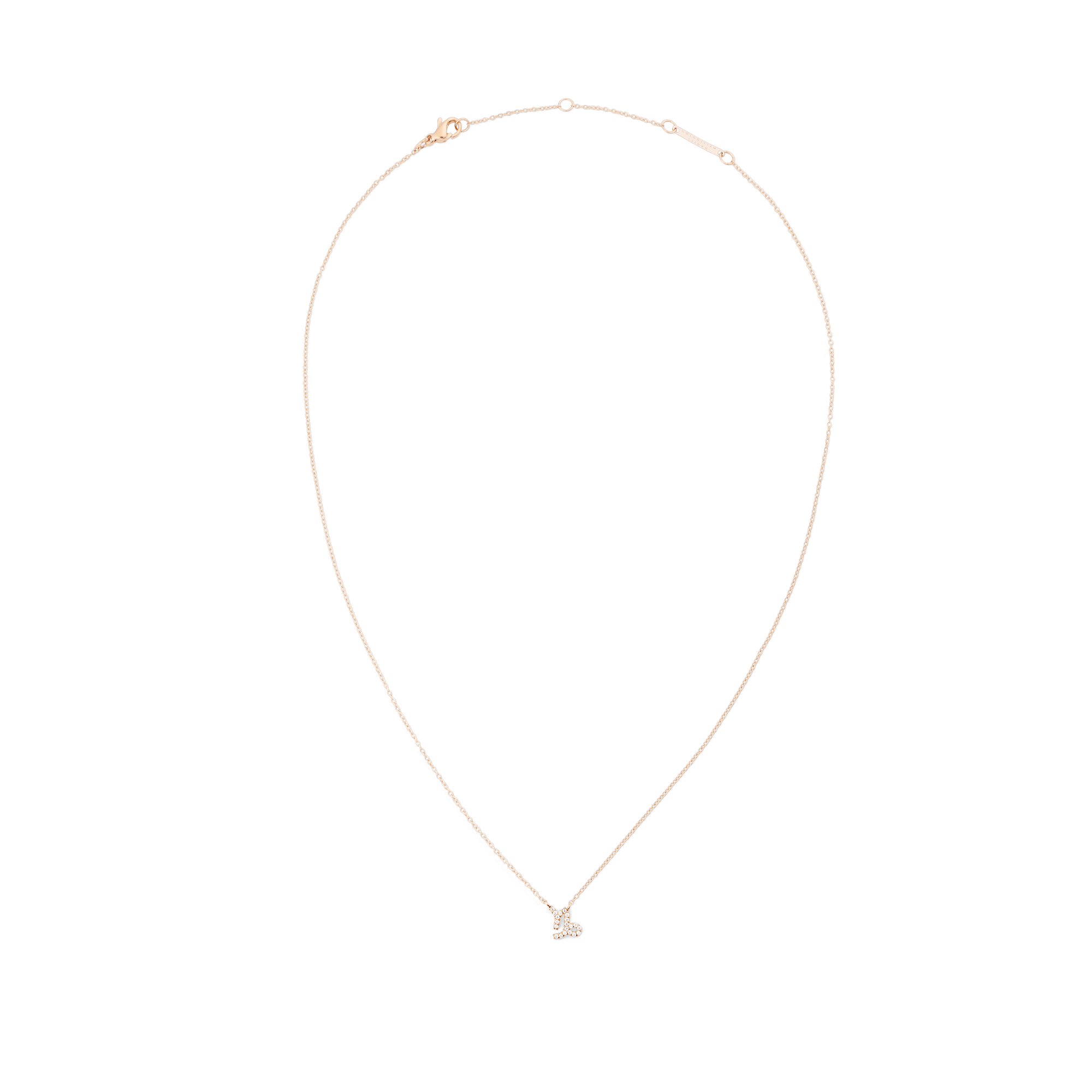 Crystal Zodiac Chain Necklace Rose Gold - Image 7