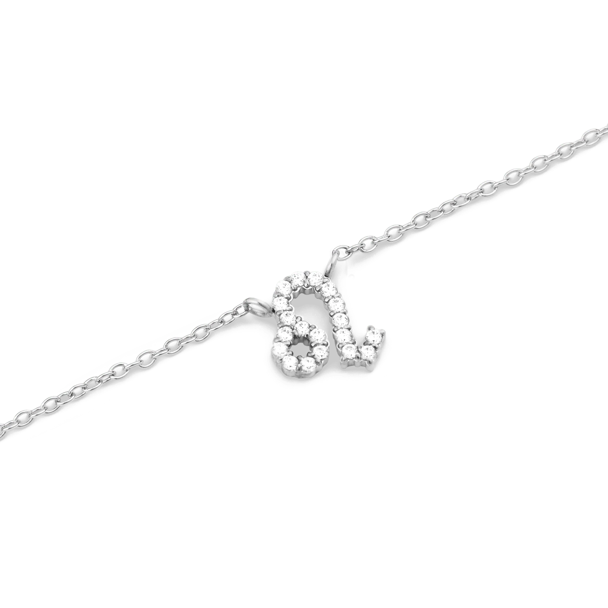 Crystal Zodiac Chain Necklace Silver - Image 29