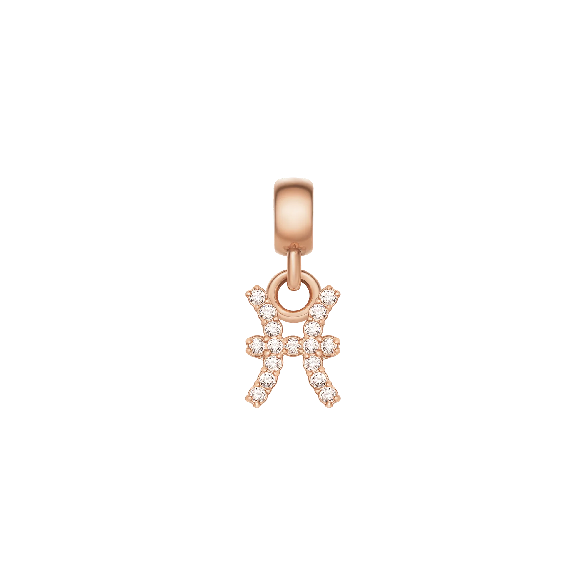 Crystal Zodiac Charm Rose Gold - Image 3