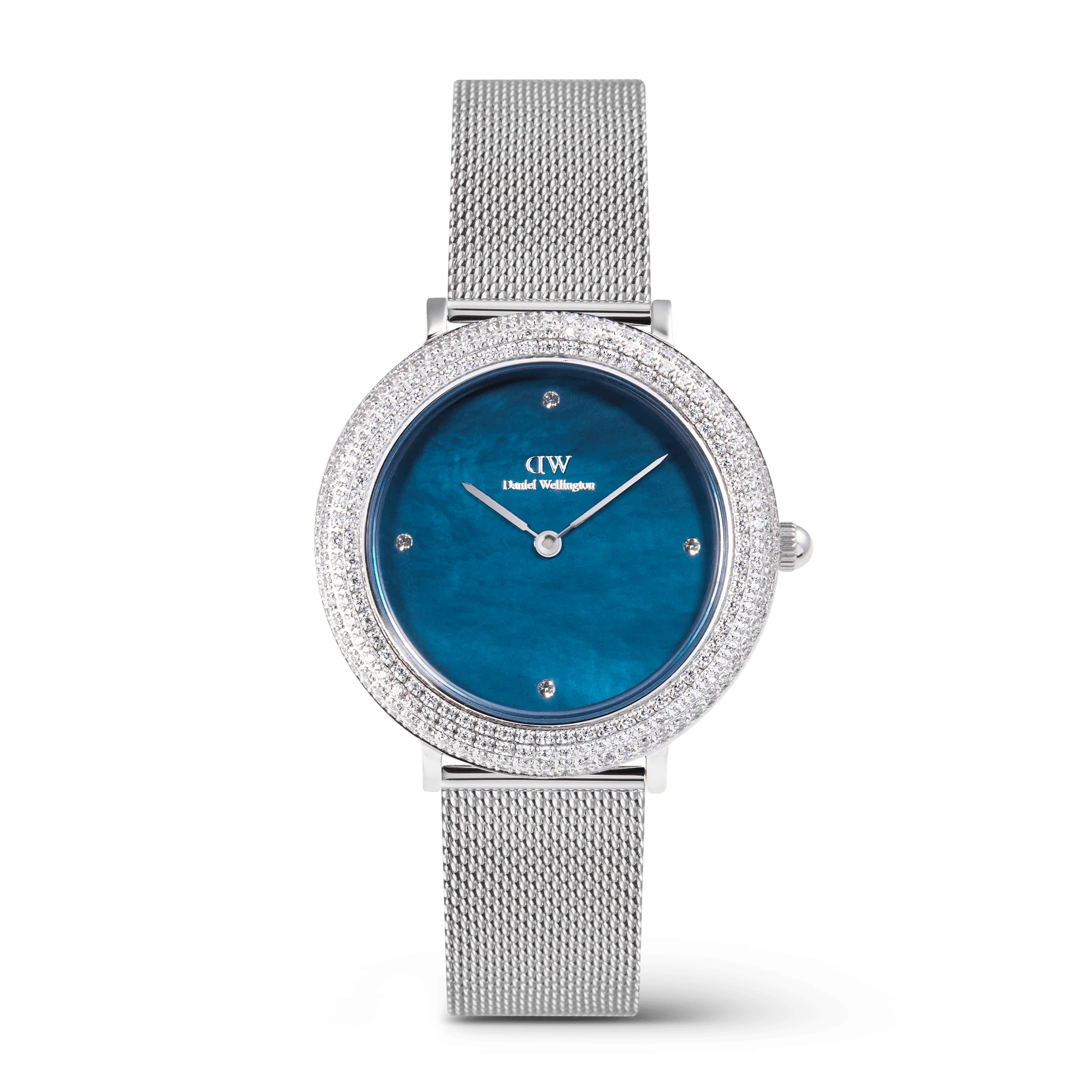 Crystalline Bezel Sterling Blue