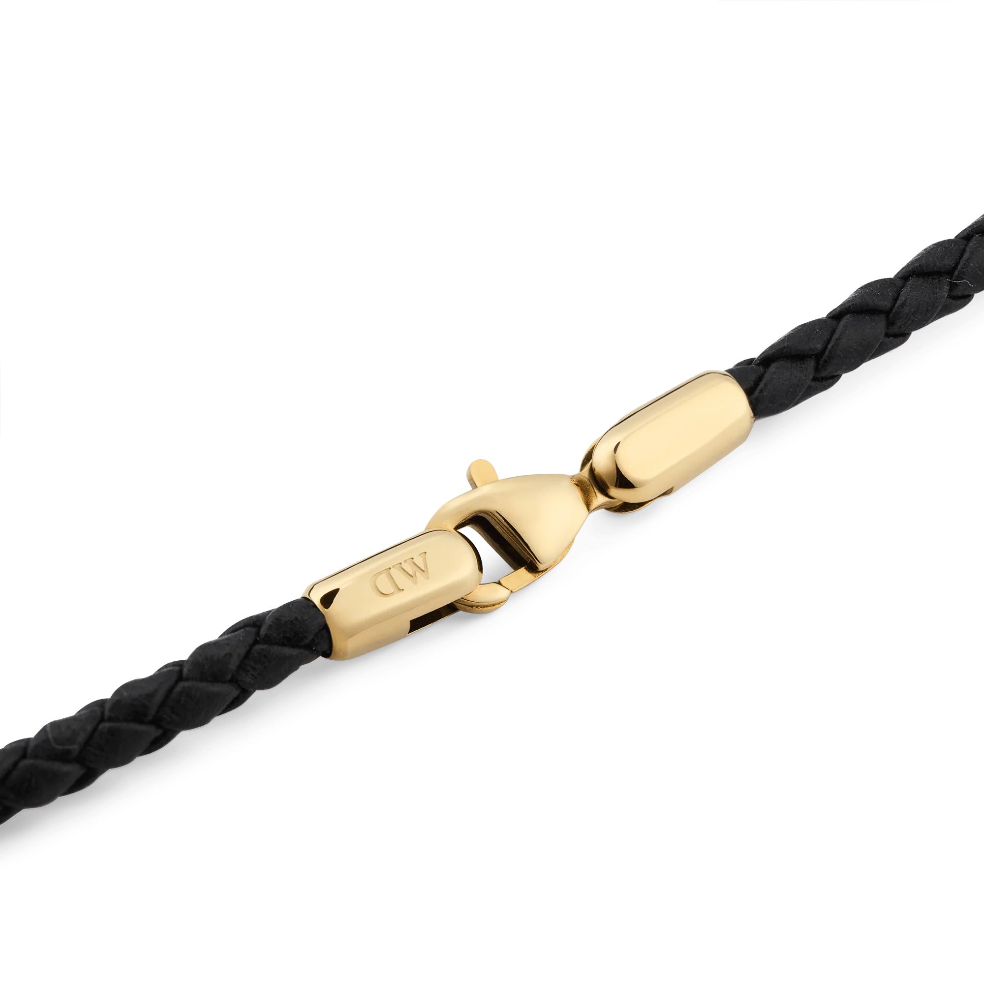 Daniel Braided Leather Bracelet Sheffield 2.8 Gold - Image 4