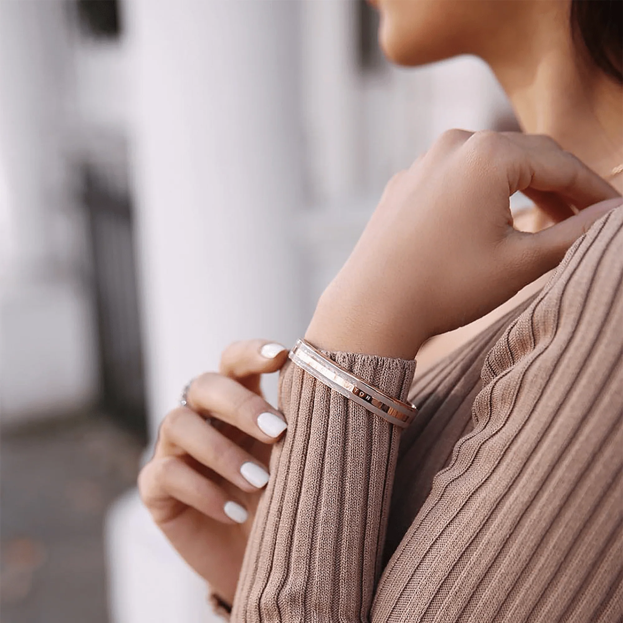 Emalie Bracelet Desert Sand Rose Gold - Image 4