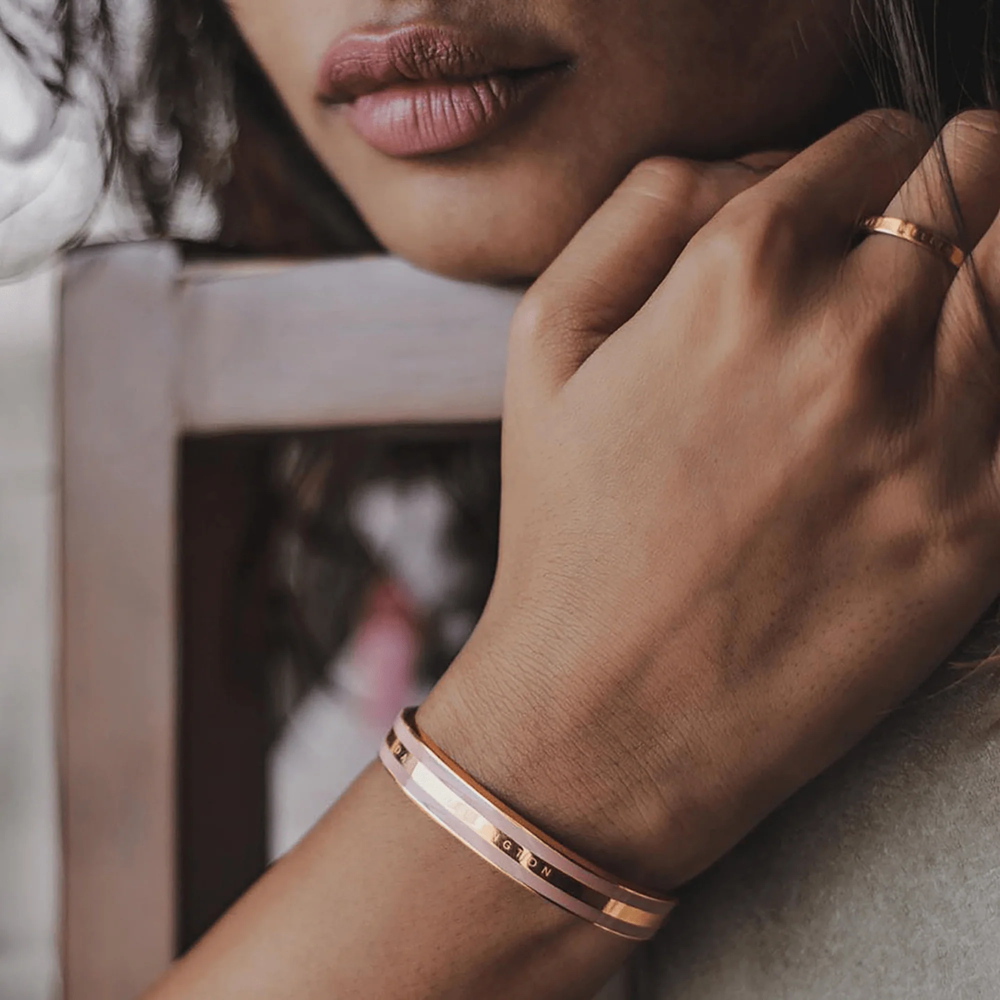 Emalie Bracelet Dusty Rose Rose Gold - Image 4