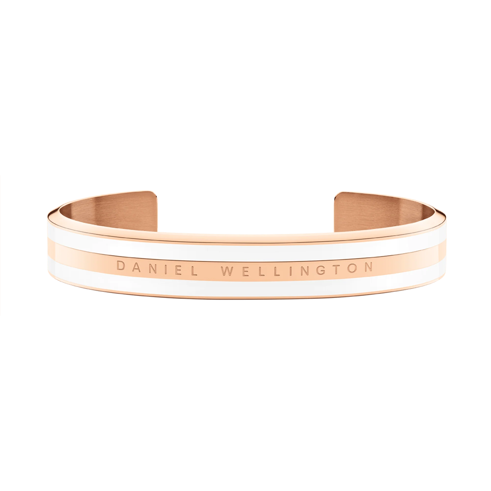 Emalie Bracelet Satin White Rose Gold