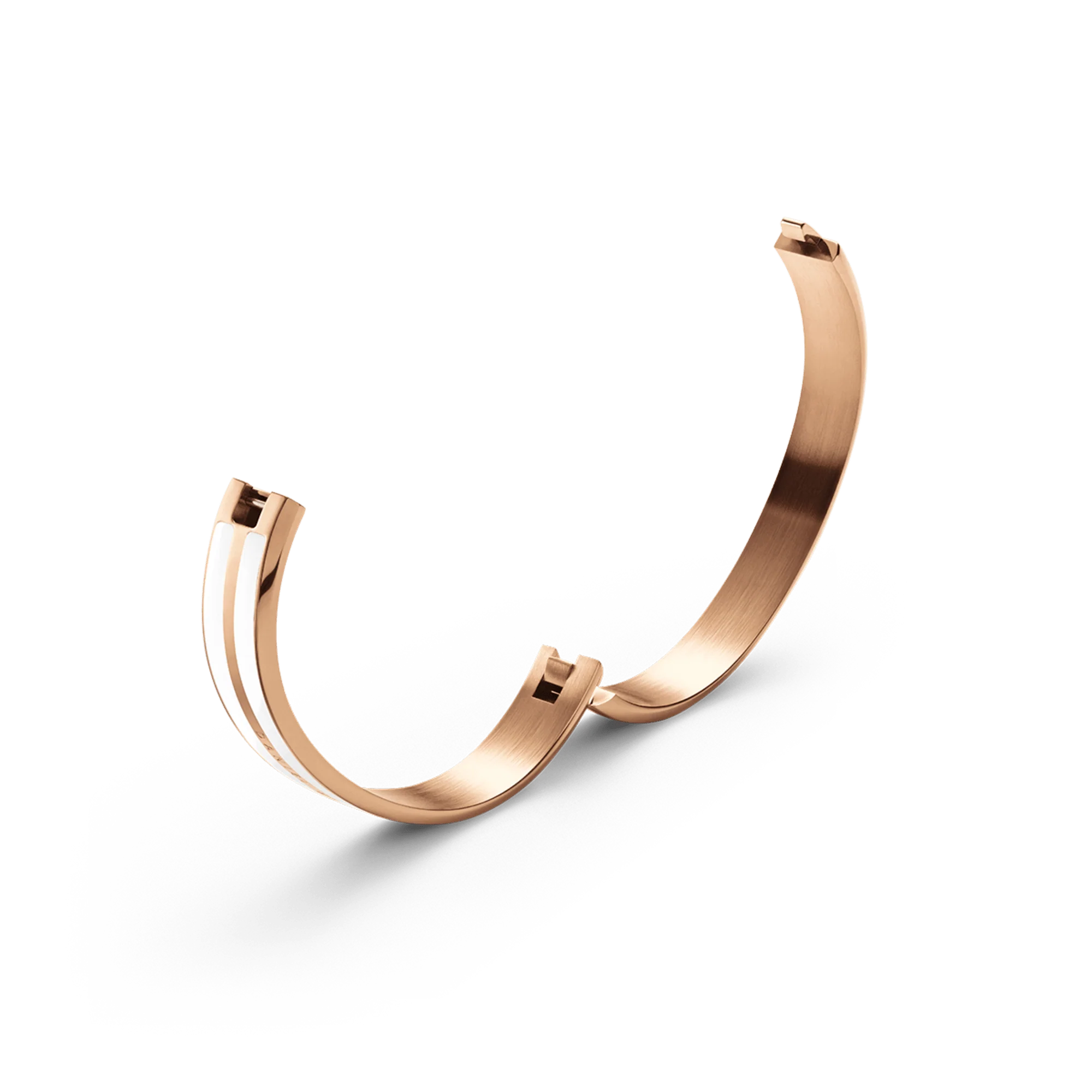 Emalie Infinite Rose Gold Satin White - Image 5